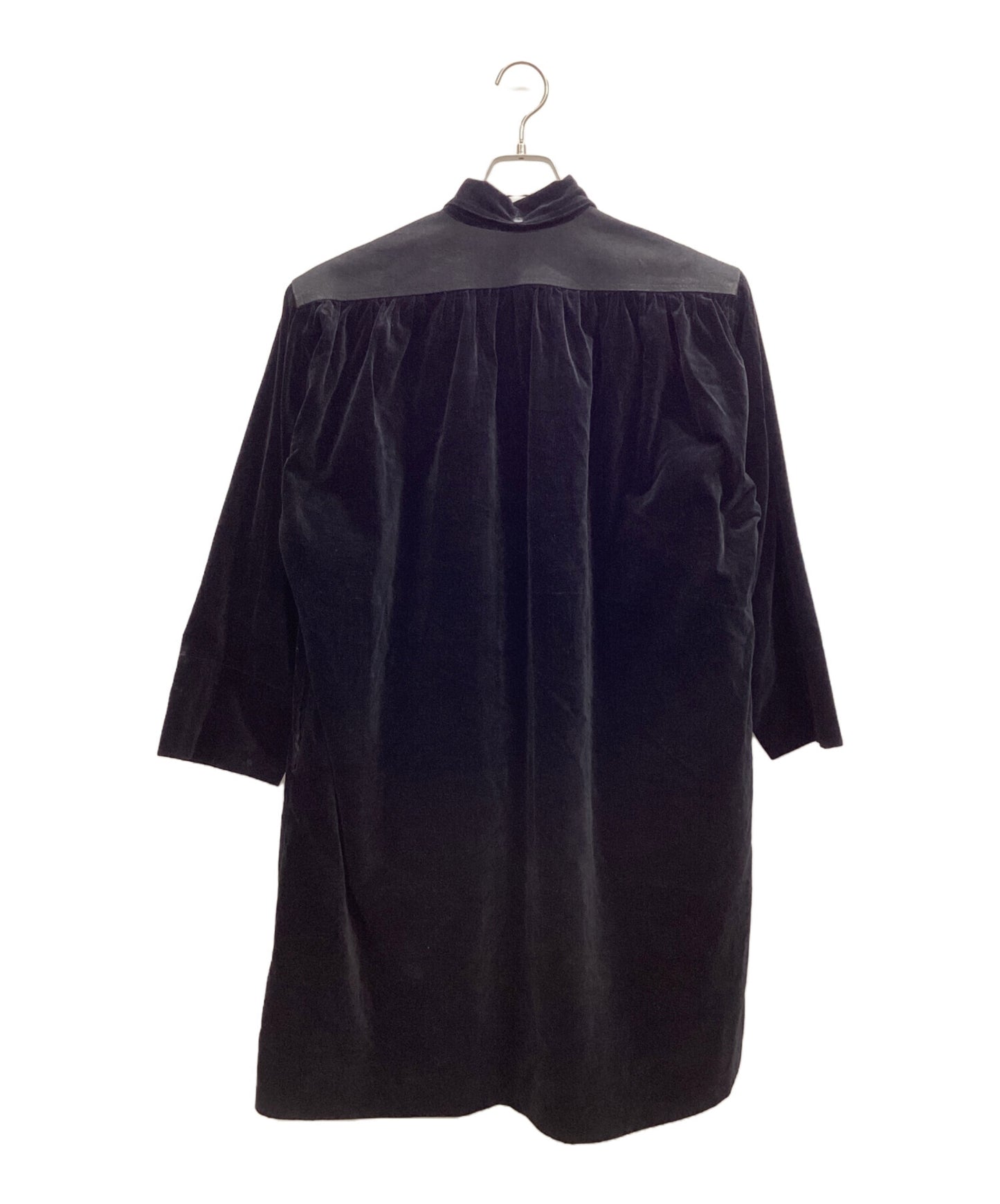[Pre-owned] Y's Long Sleeve Velour Dress