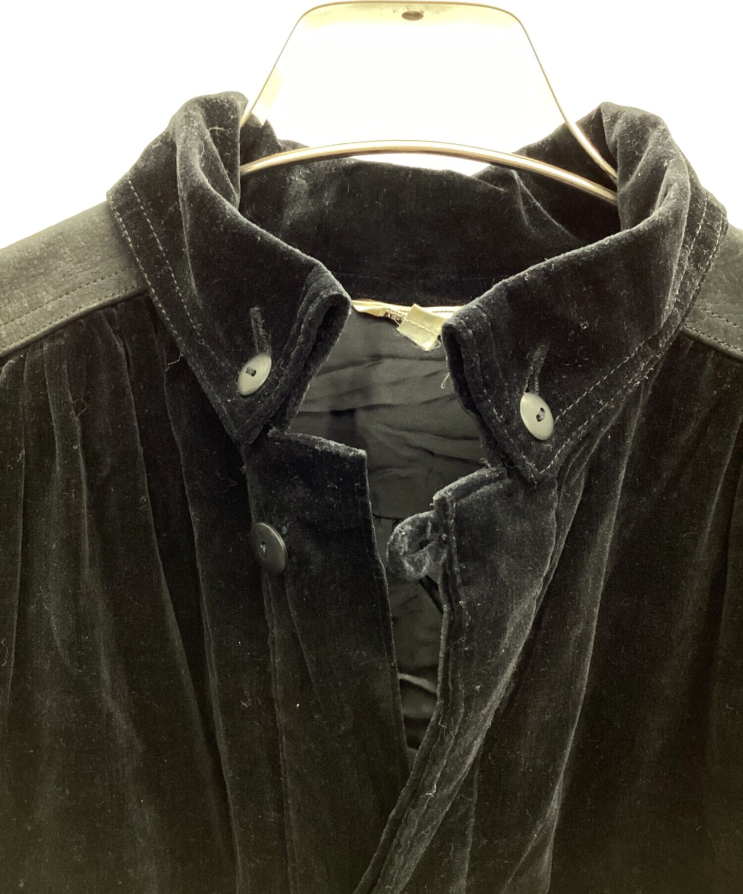 [Pre-owned] Y's Long Sleeve Velour Dress