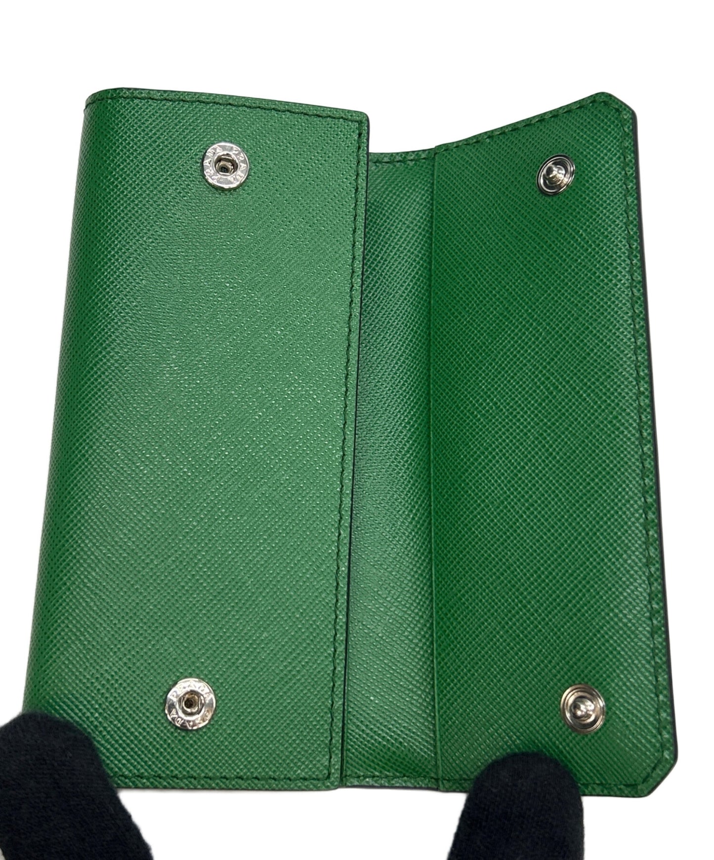 [Pre-owned] PRADA PRADA 6-Stack Key Case SAFFIANO CORNER 3M0223