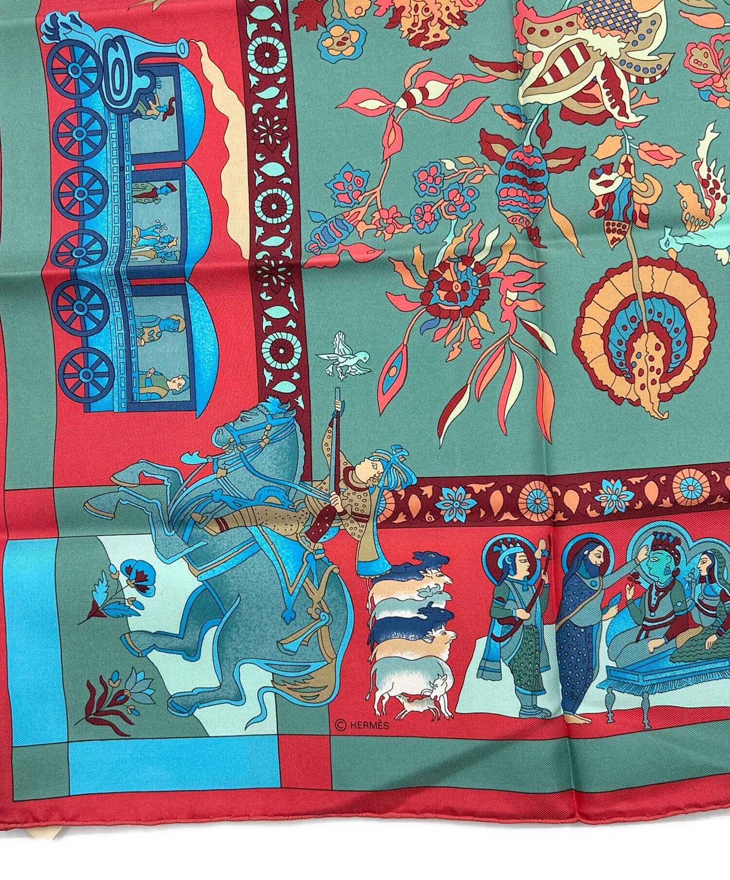 [Pre-owned] HERMES HERMES Scarf Carré 90 Dazzling India