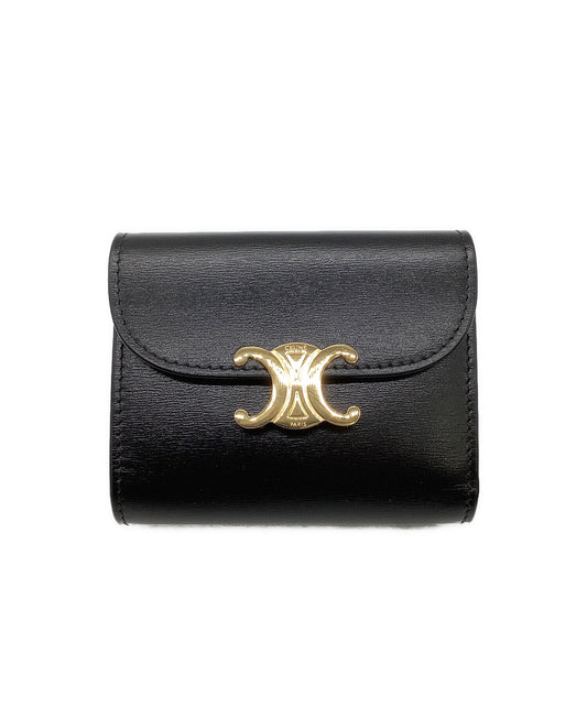 [Pre-owned] CELINE threefold wallet 10D783DPV