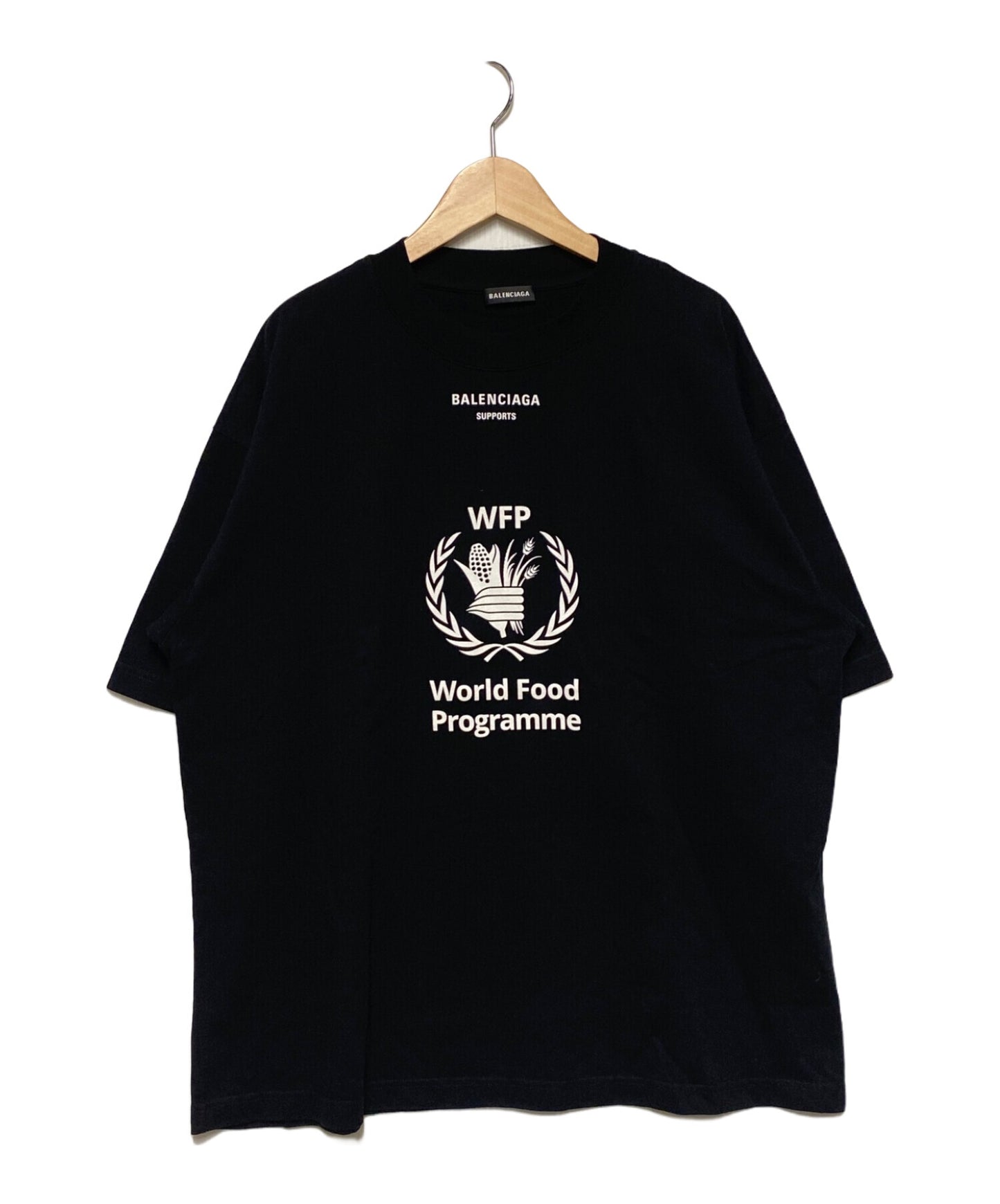 [Pre-owned] BALENCIAGA WFP Logo Printed Oversized T-Shirt 541874