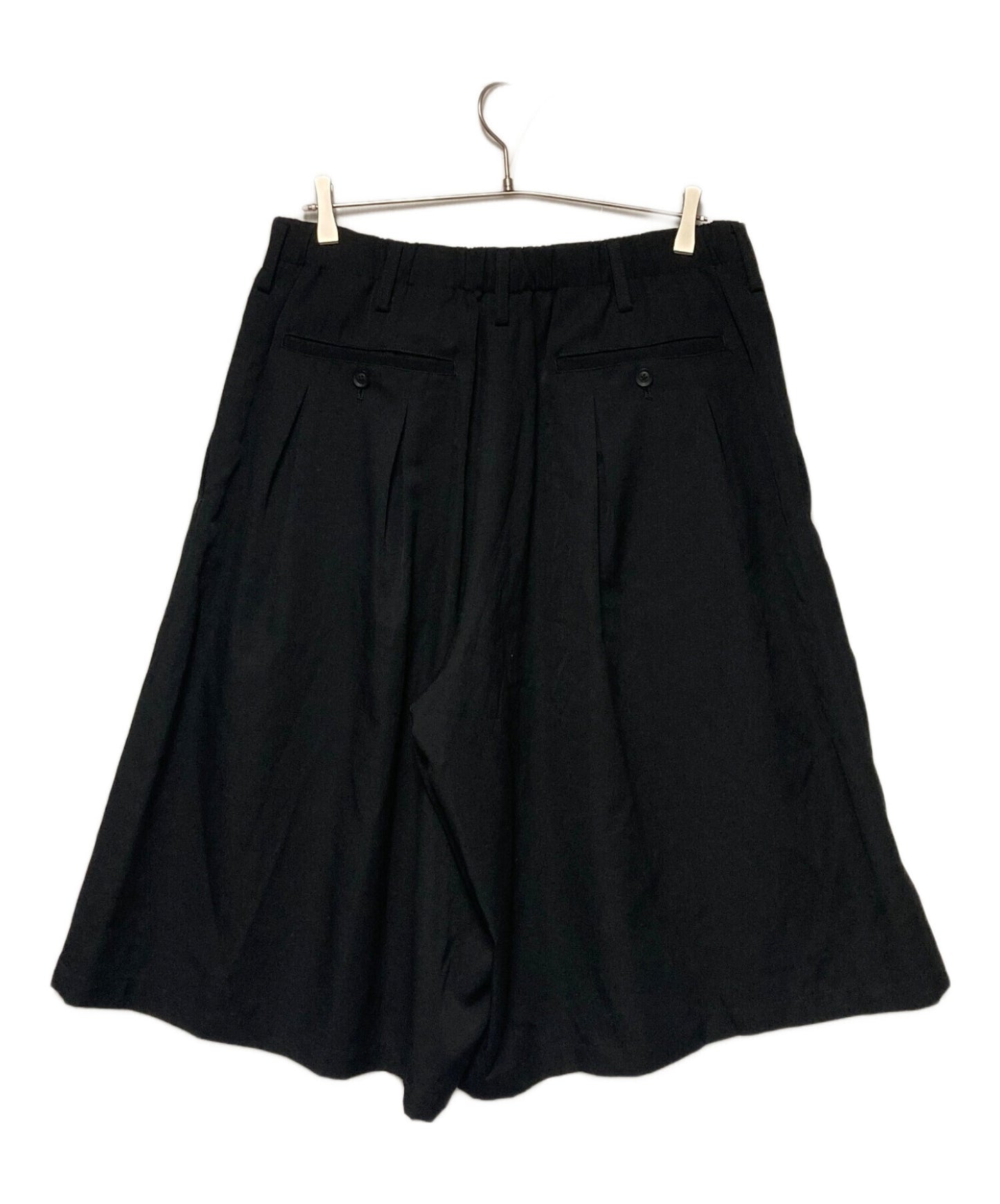 [Pre-owned] Yohji Yamamoto pour homme Elastic Waist Tuck Wide Half Pants HN-P25-100