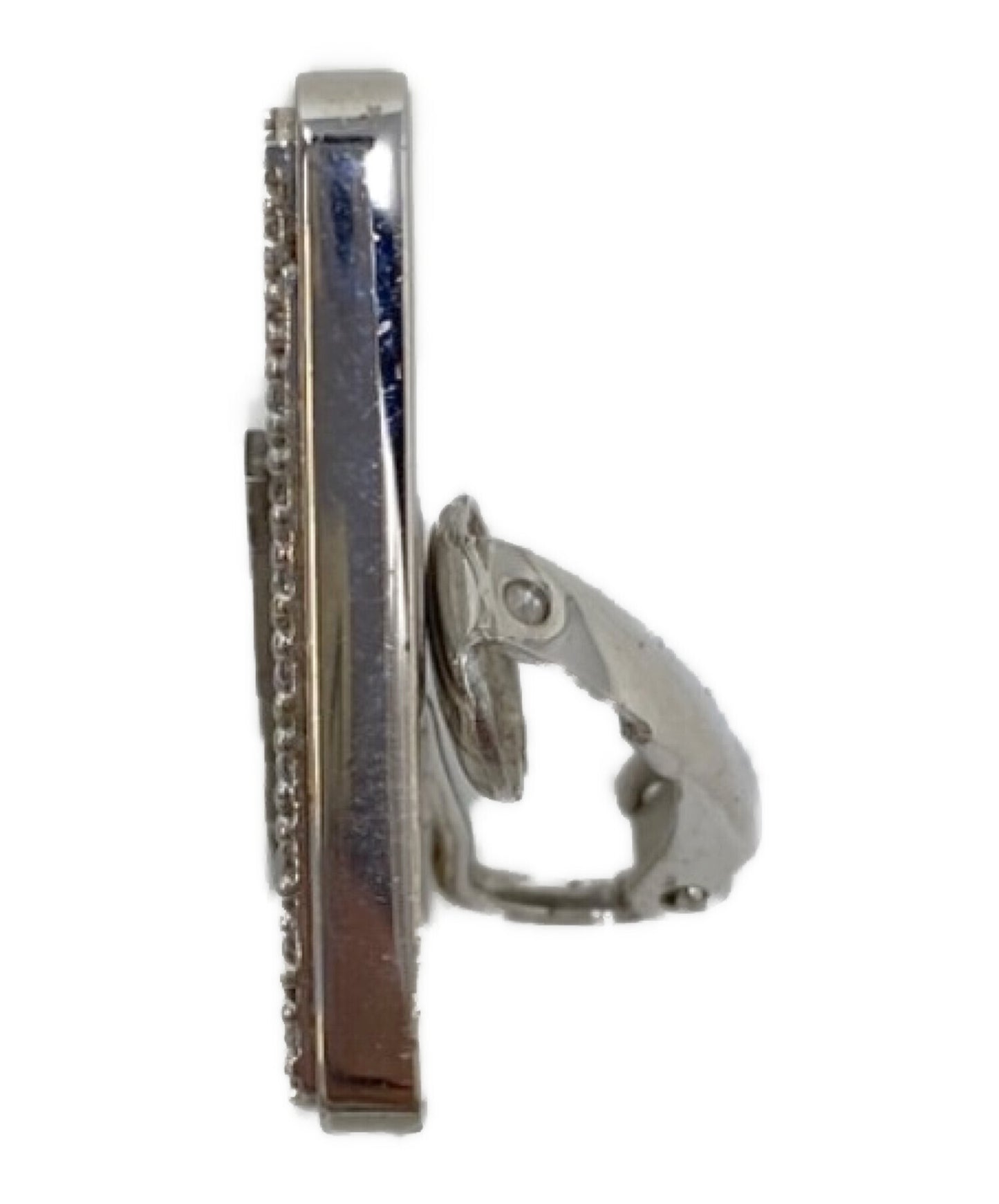 [Pre-owned] PRADA Triangle Logo Earrings