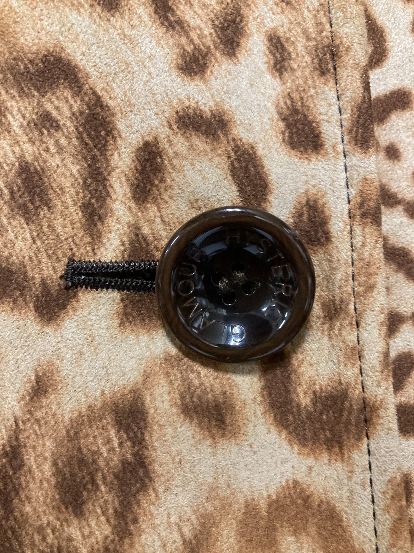 [Pre-owned] Hysteric Glamour Leopard Stencil Collar Coat