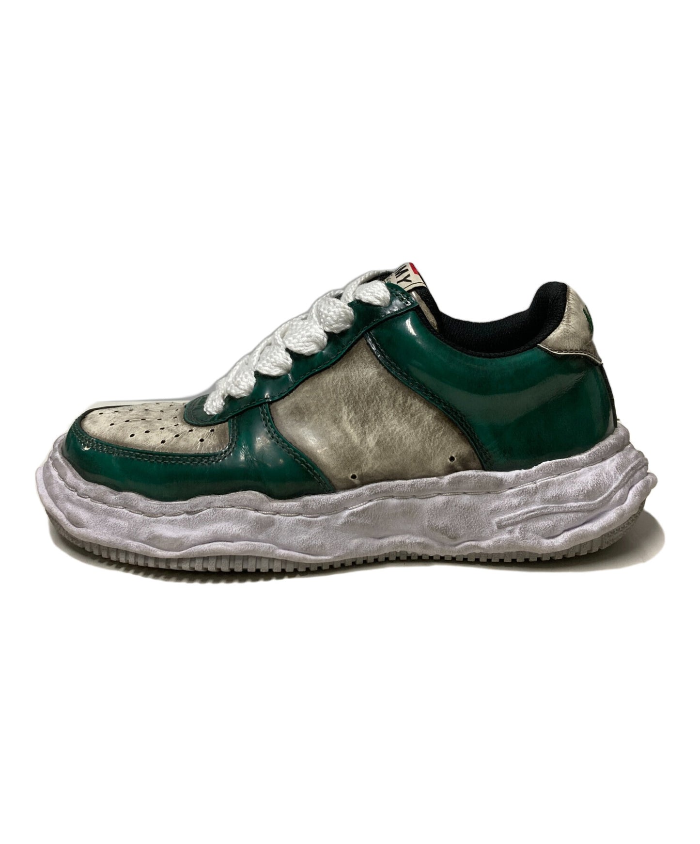 [Pre-owned] Maison MIHARA YASUHIRO WAYNE LOW brushed pat / Advan processed low cut sneaker A09FW711