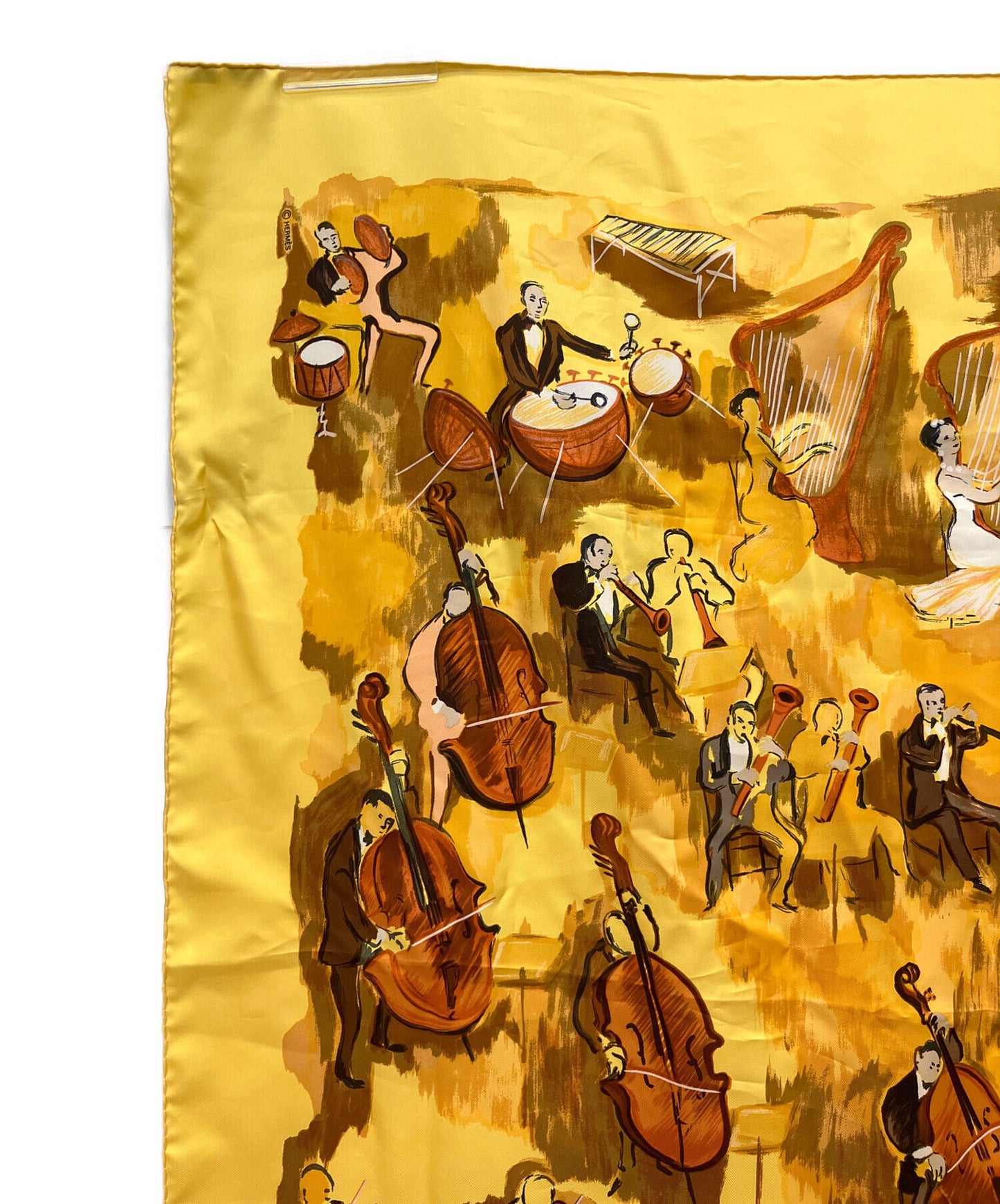 [Pre-owned] HERMES Silk scarf CONCERTO Carre 90