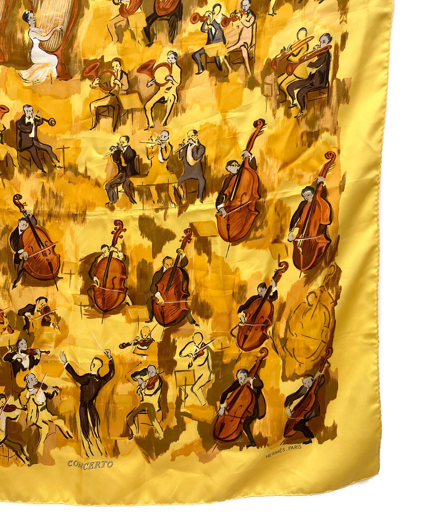 [Pre-owned] HERMES Silk scarf CONCERTO Carre 90