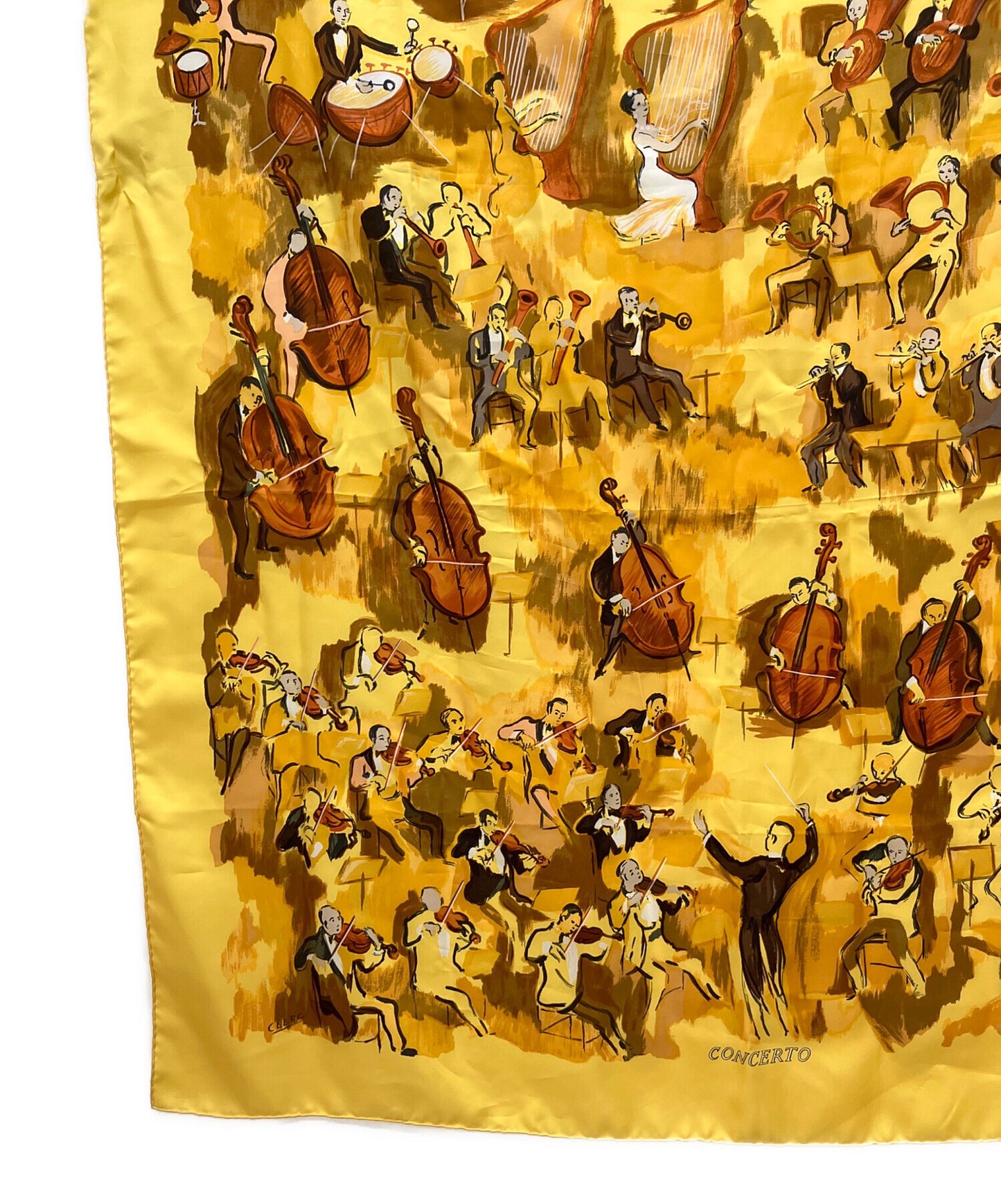 [Pre-owned] HERMES Silk scarf CONCERTO Carre 90