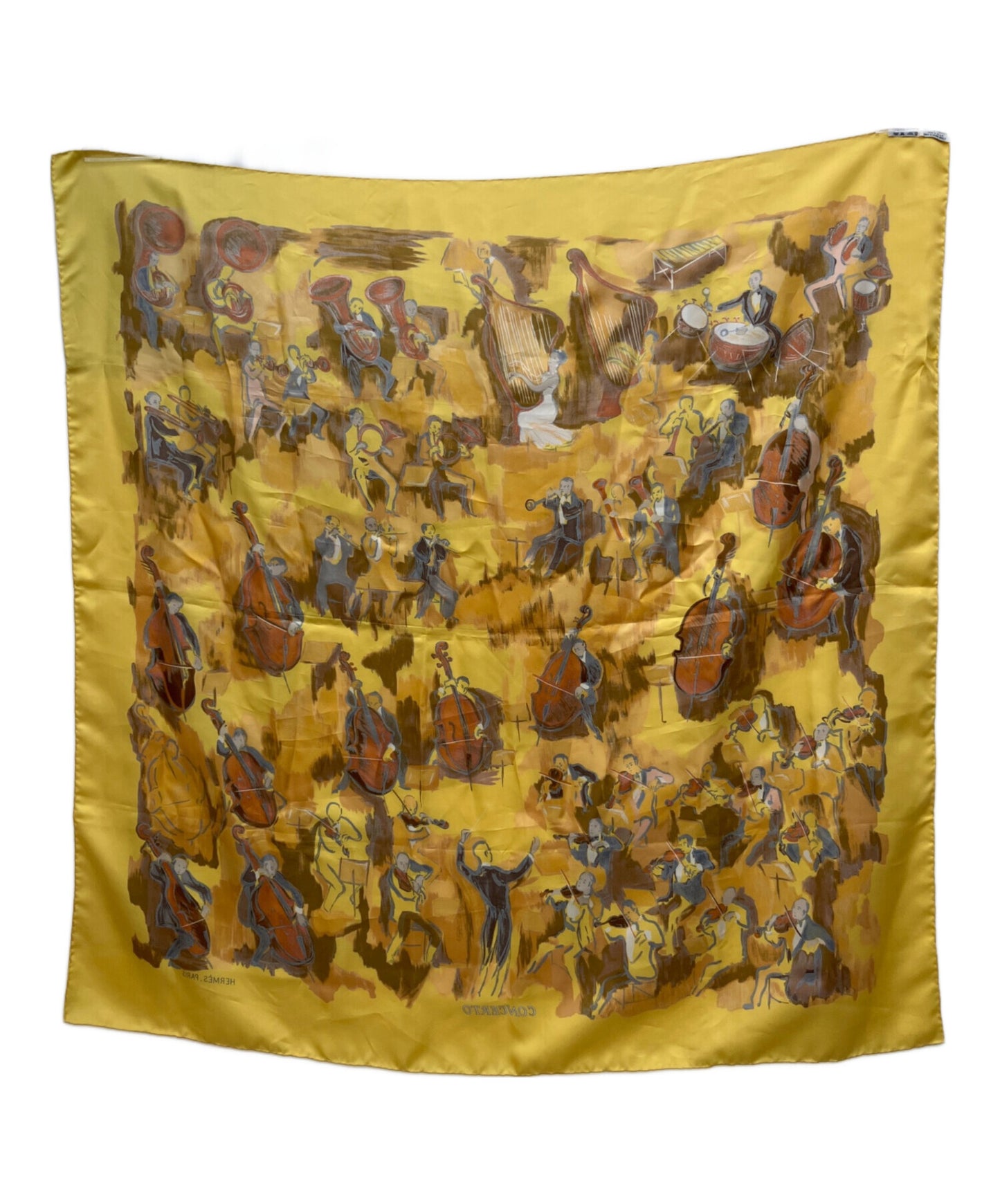 [Pre-owned] HERMES Silk scarf CONCERTO Carre 90