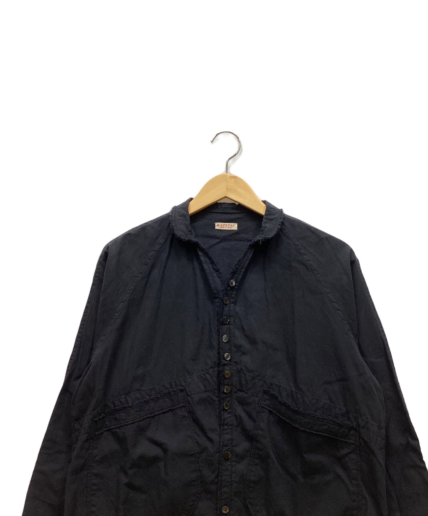 [Pre-owned] KAPITAL Gauze linen herringbone stand penny shirt
