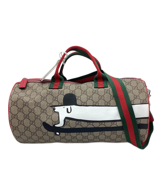 [Pre-owned] GUCCI Printed GG Top Handle Bag 793849
