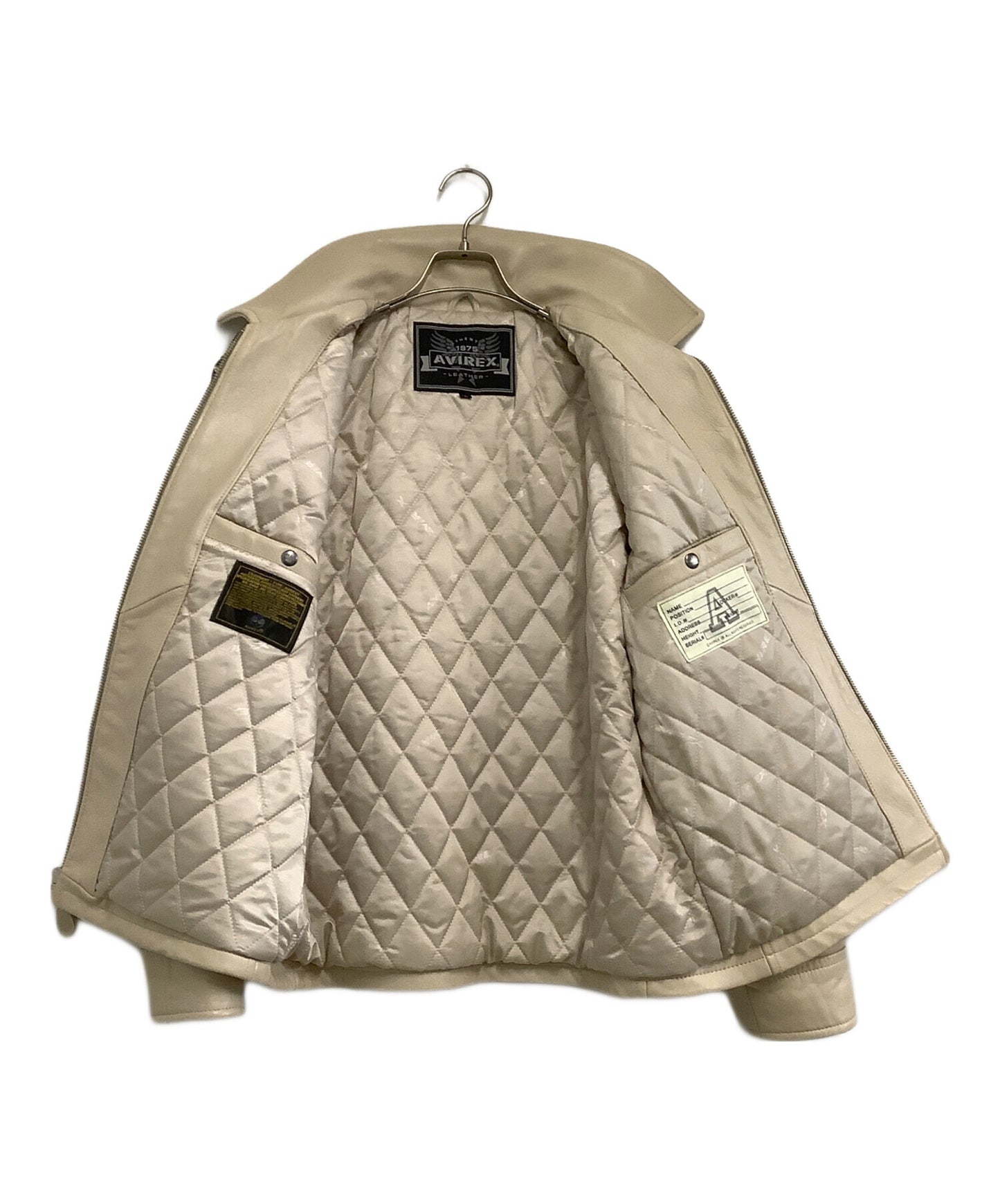 [Pre-owned] AVIREX Leather jacket DRAGON&SNAKE TRACKER JACKET 6121042