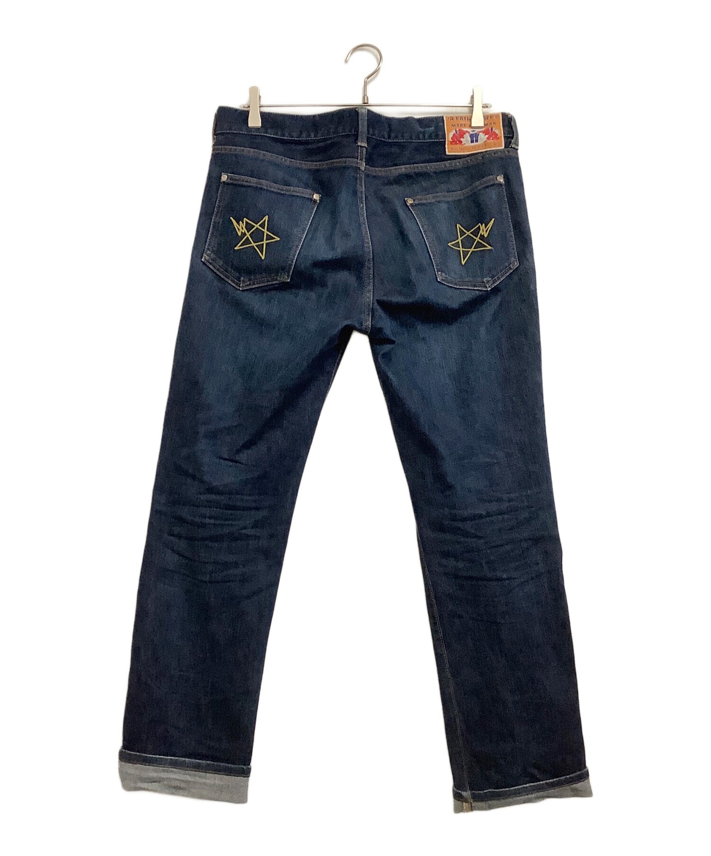 [Pre-owned] A BATHING APE Denim pants with embroidered stars in the pockets 1860-150-009