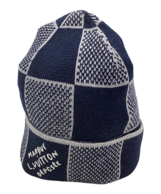 [Pre-owned] LOUIS VUITTON knitted hat Vigny Damier