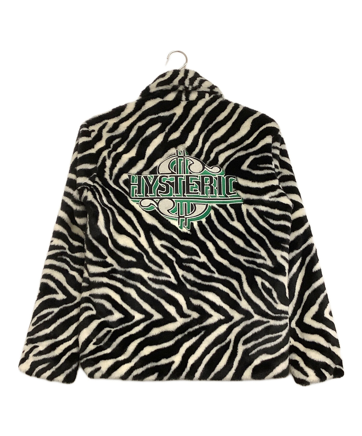 [Pre-owned] Hysteric Glamour Faux Fur Jacket Zebra Pattern 02183AB01