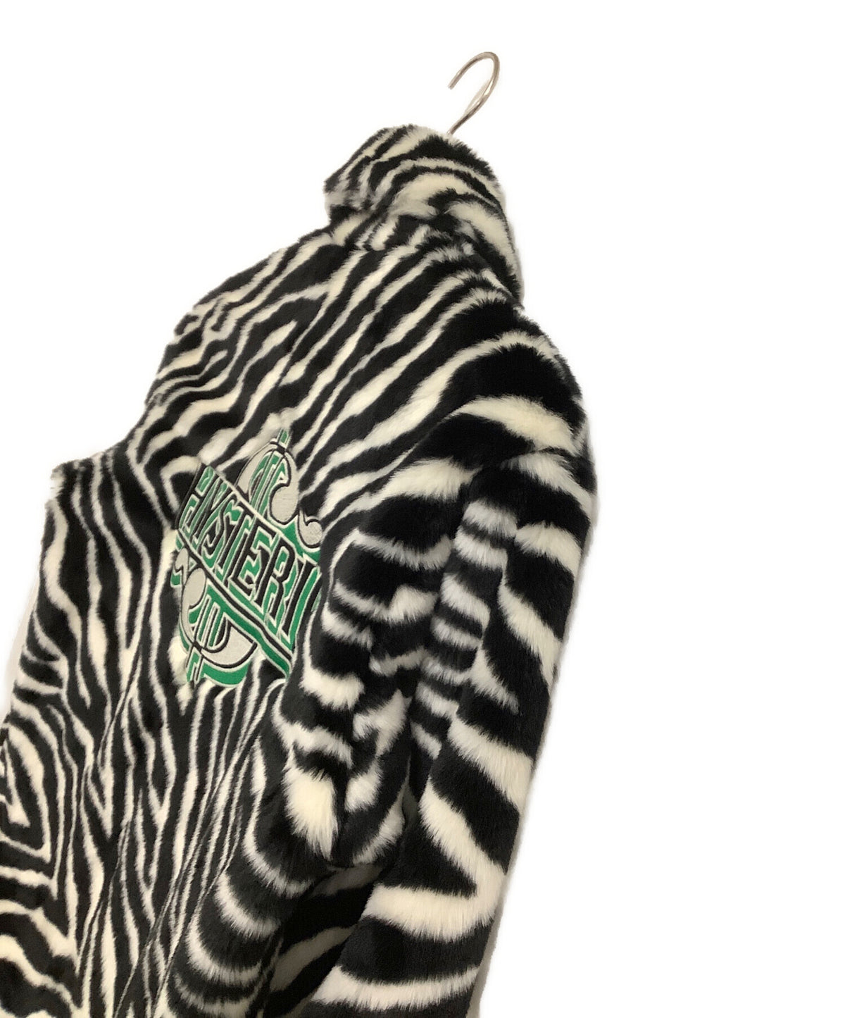 [Pre-owned] Hysteric Glamour Faux Fur Jacket Zebra Pattern 02183AB01