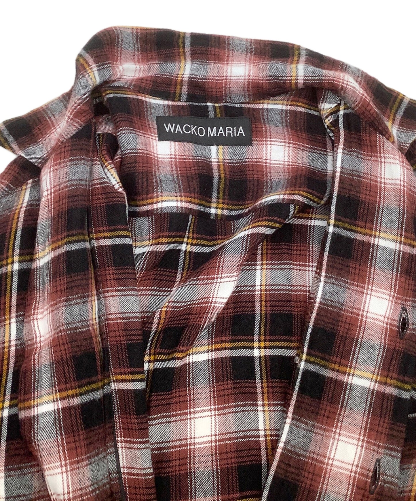 [Pre-owned] WACKO MARIA Short-sleeved shirt with ombre check