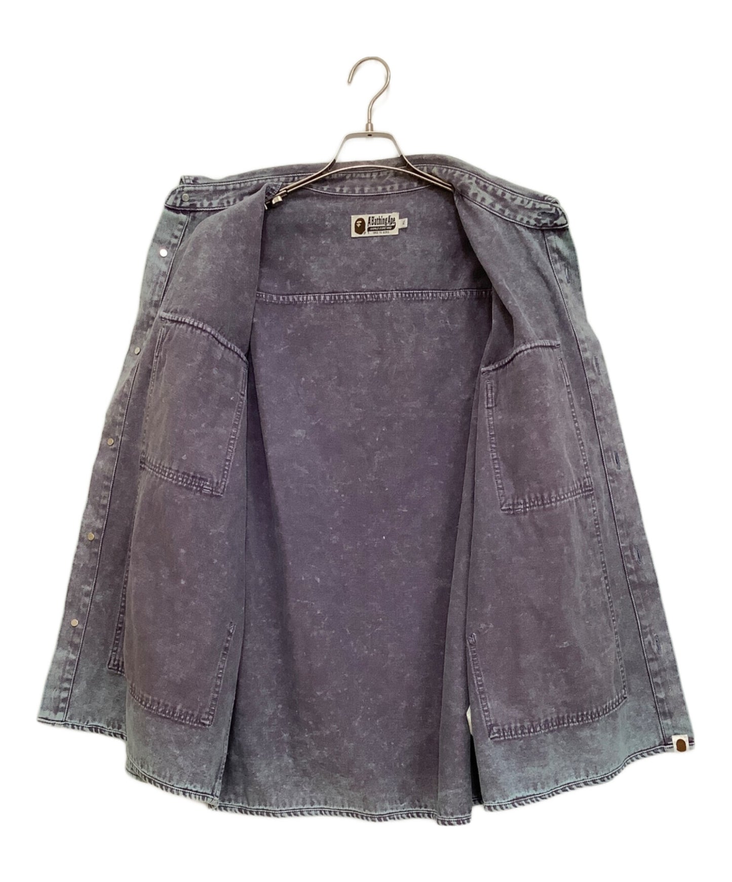 [Pre-owned] A BATHING APE ACID WASH WORK SHIRT