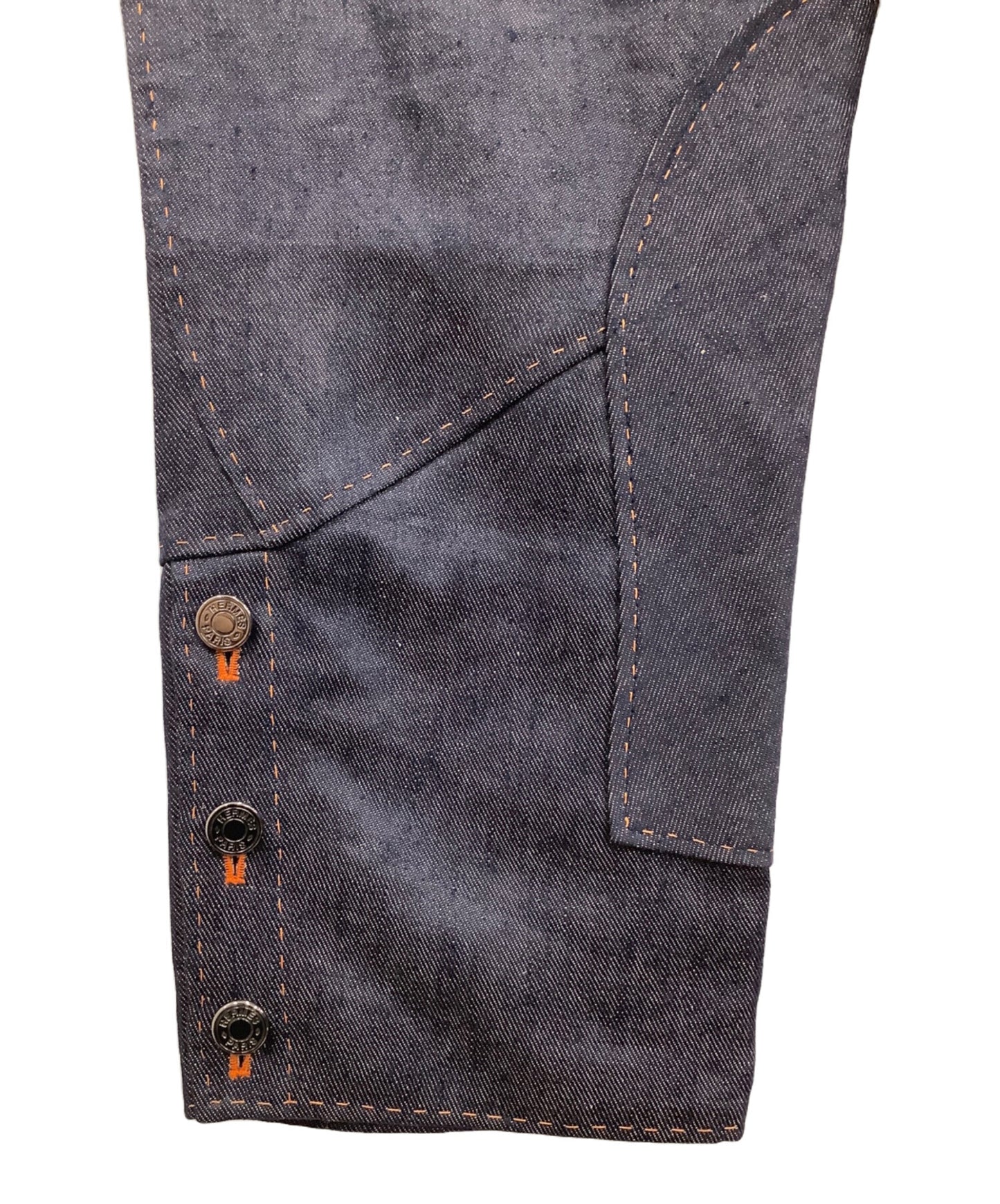 [Pre-owned] HERMES Linen denim jodhpurs pants