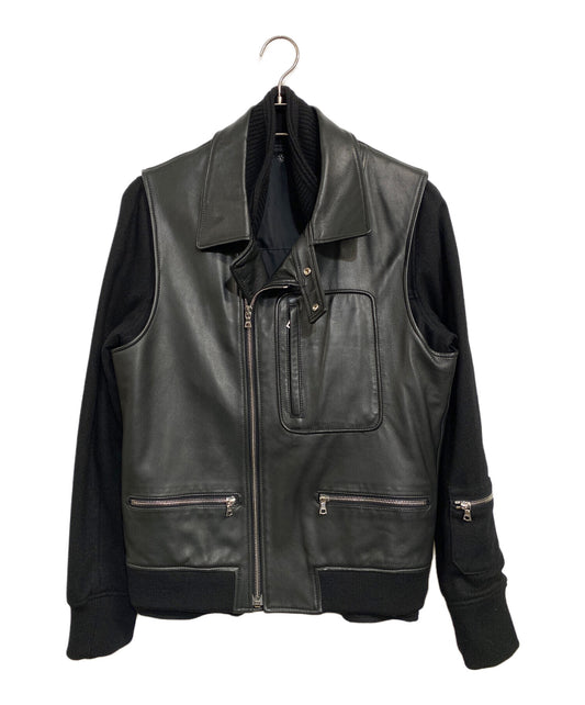 [Pre-owned] UNDERCOVER Riders Jacket + Leather Vest 7A221-B10