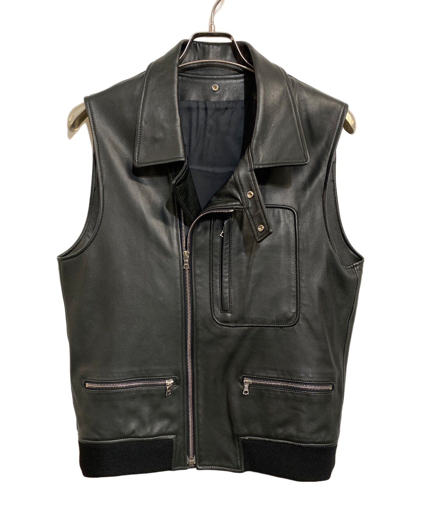 [Pre-owned] UNDERCOVER Riders Jacket + Leather Vest 7A221-B10