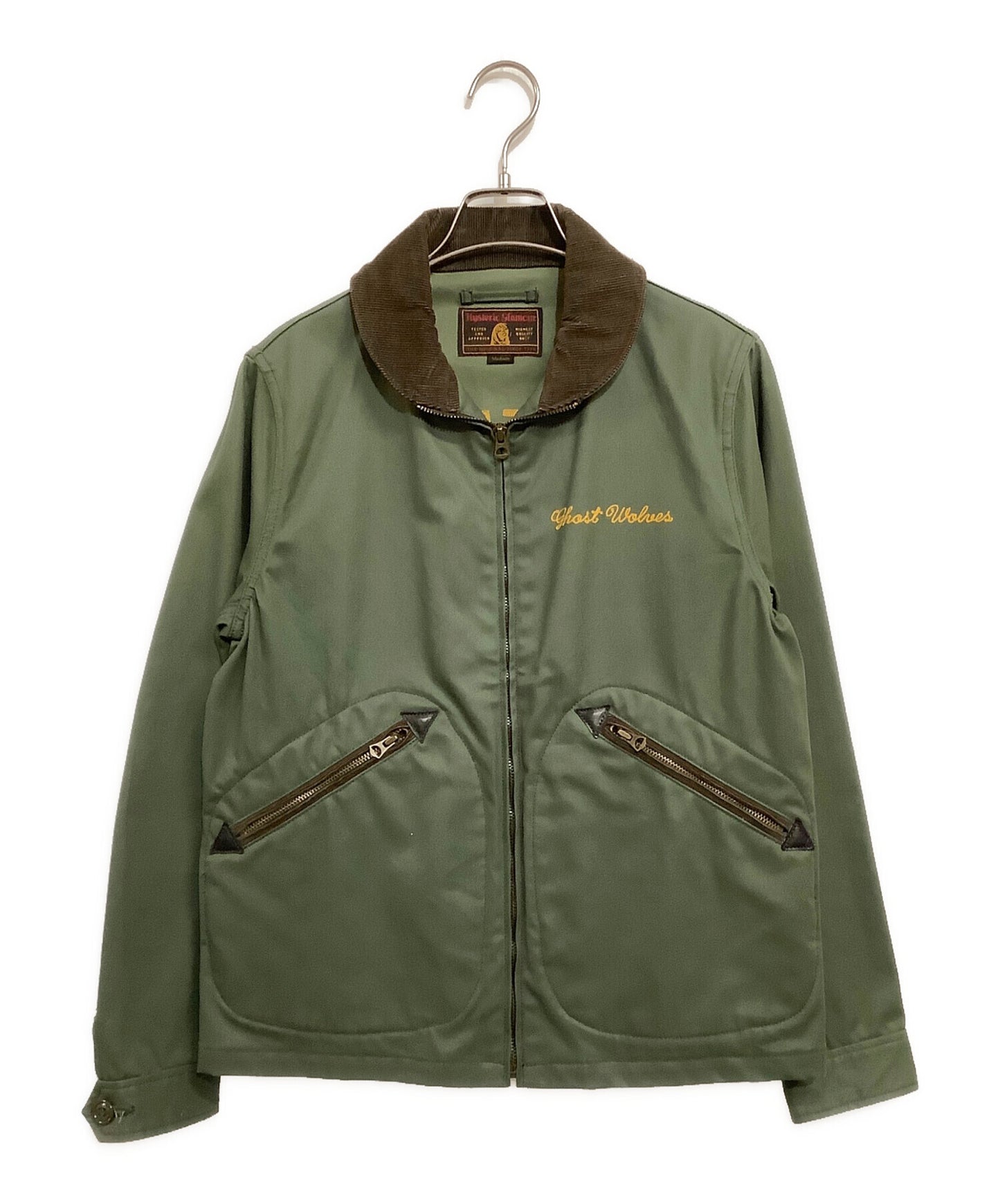 [Pre-owned] Hysteric Glamour GHOST WOLVES Embroidered Chino Round Collar Jacket 0233AB04