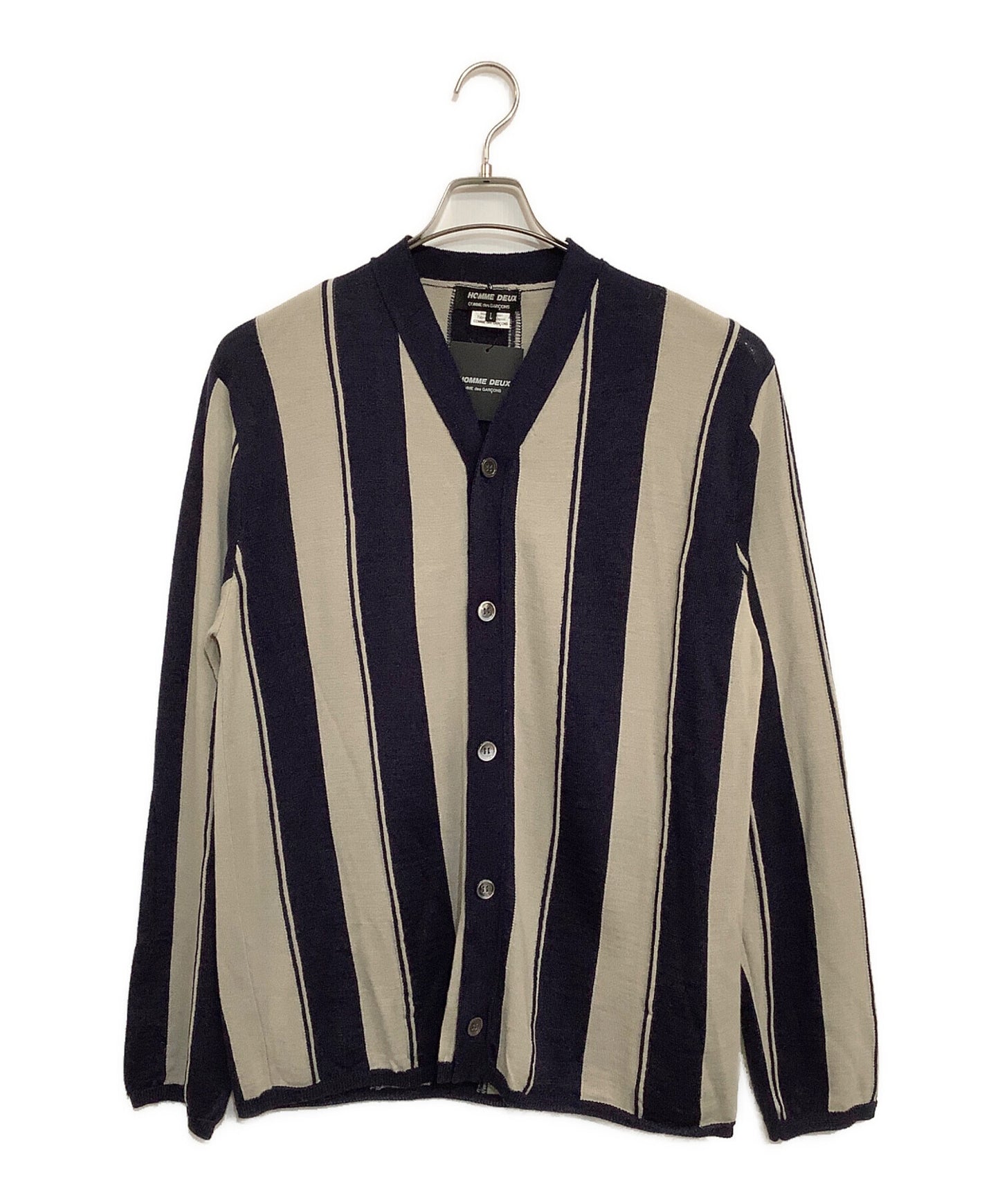 [Pre-owned] COMME des GARCONS HOMME DEUX Striped Knit Cardigan DM-N505