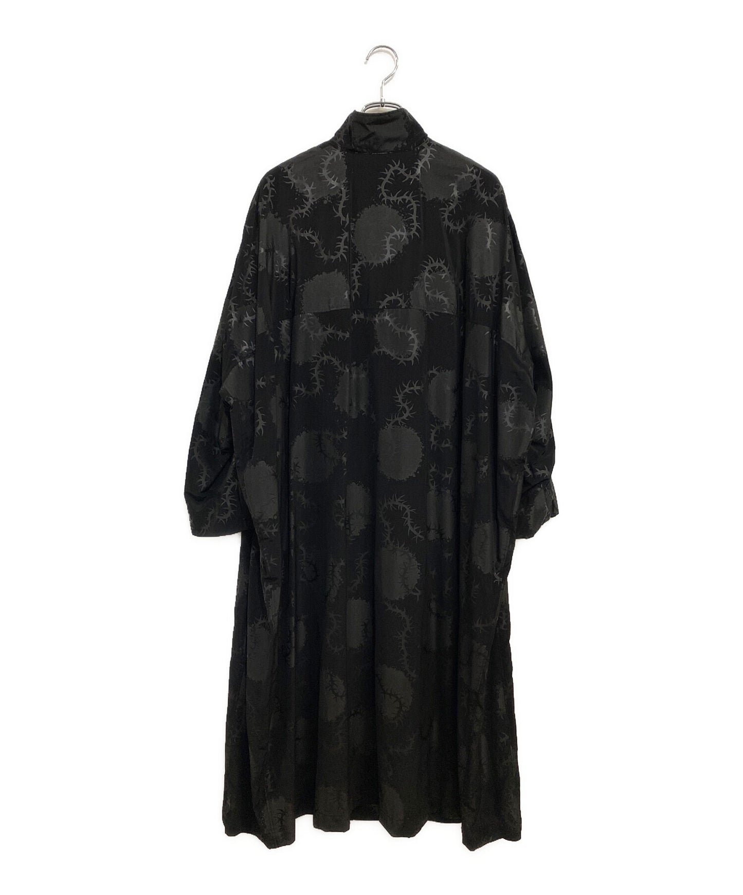 [Pre-owned] Y's SPIKES/DOTS PRINT MANDARIN COLLAR COAT