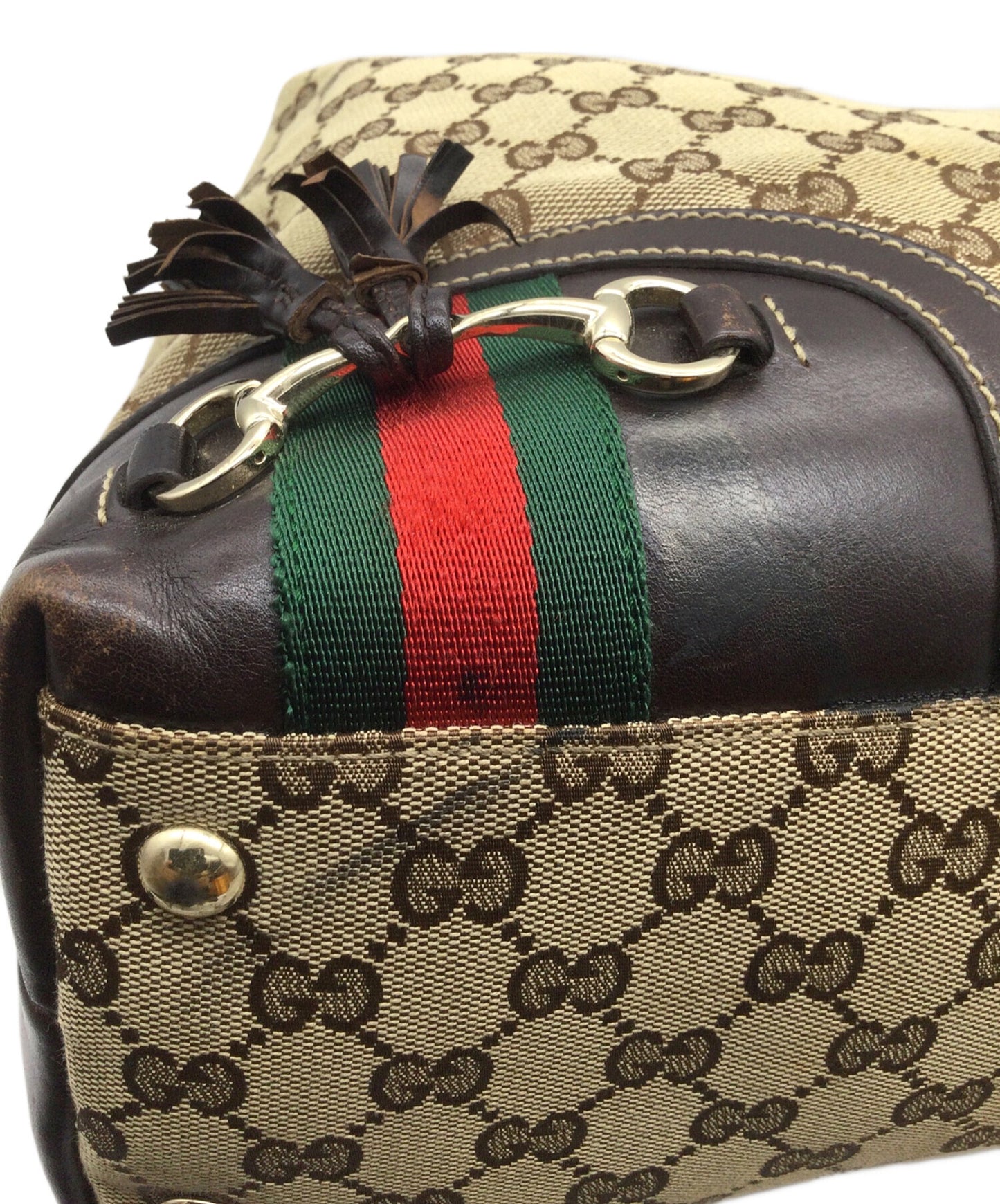 [Pre-owned] GUCCI GG Canvas Handbag 232968 001018