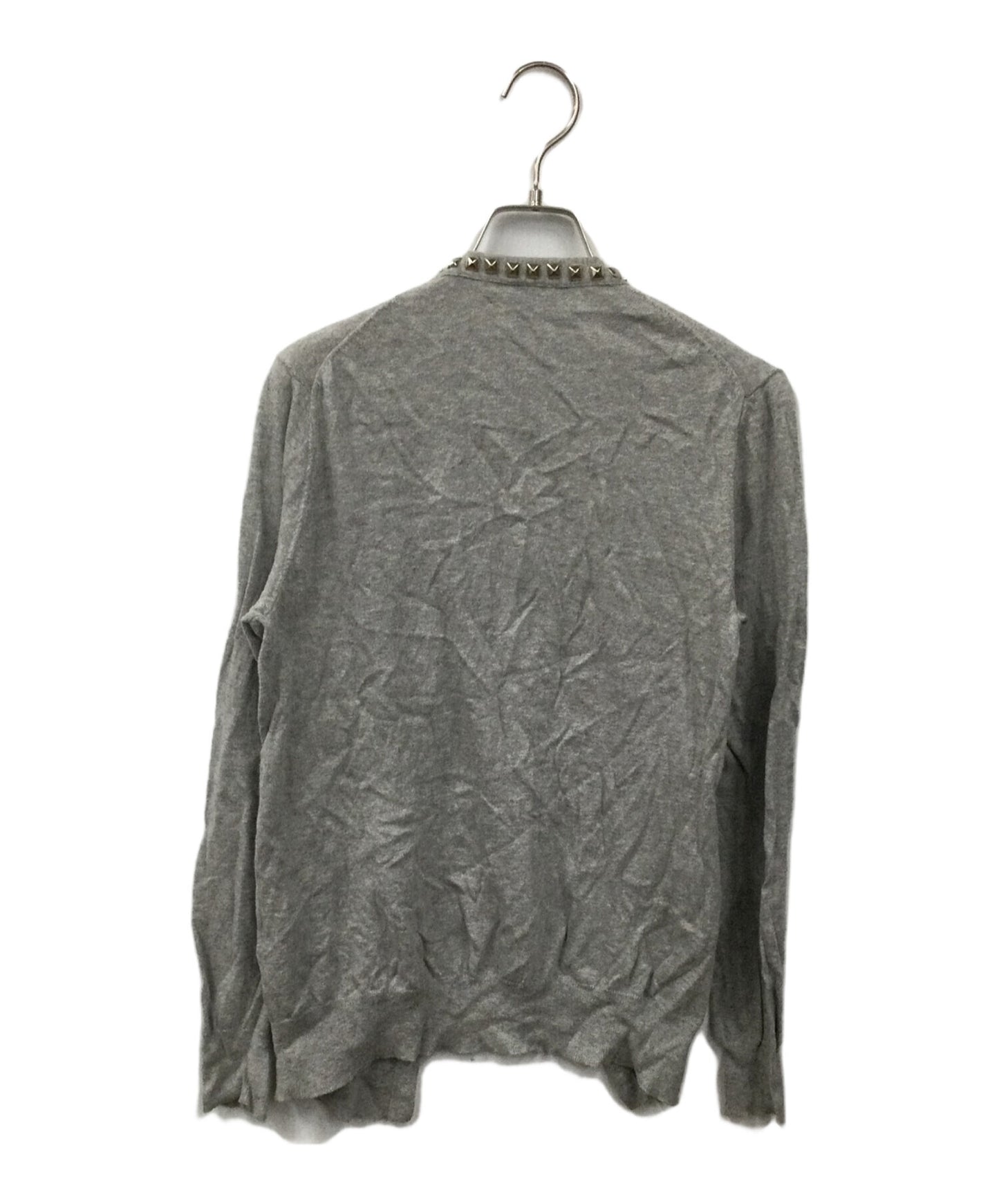 [Pre-owned] Hysteric Glamour Studded cardigan, gray 0201ND04