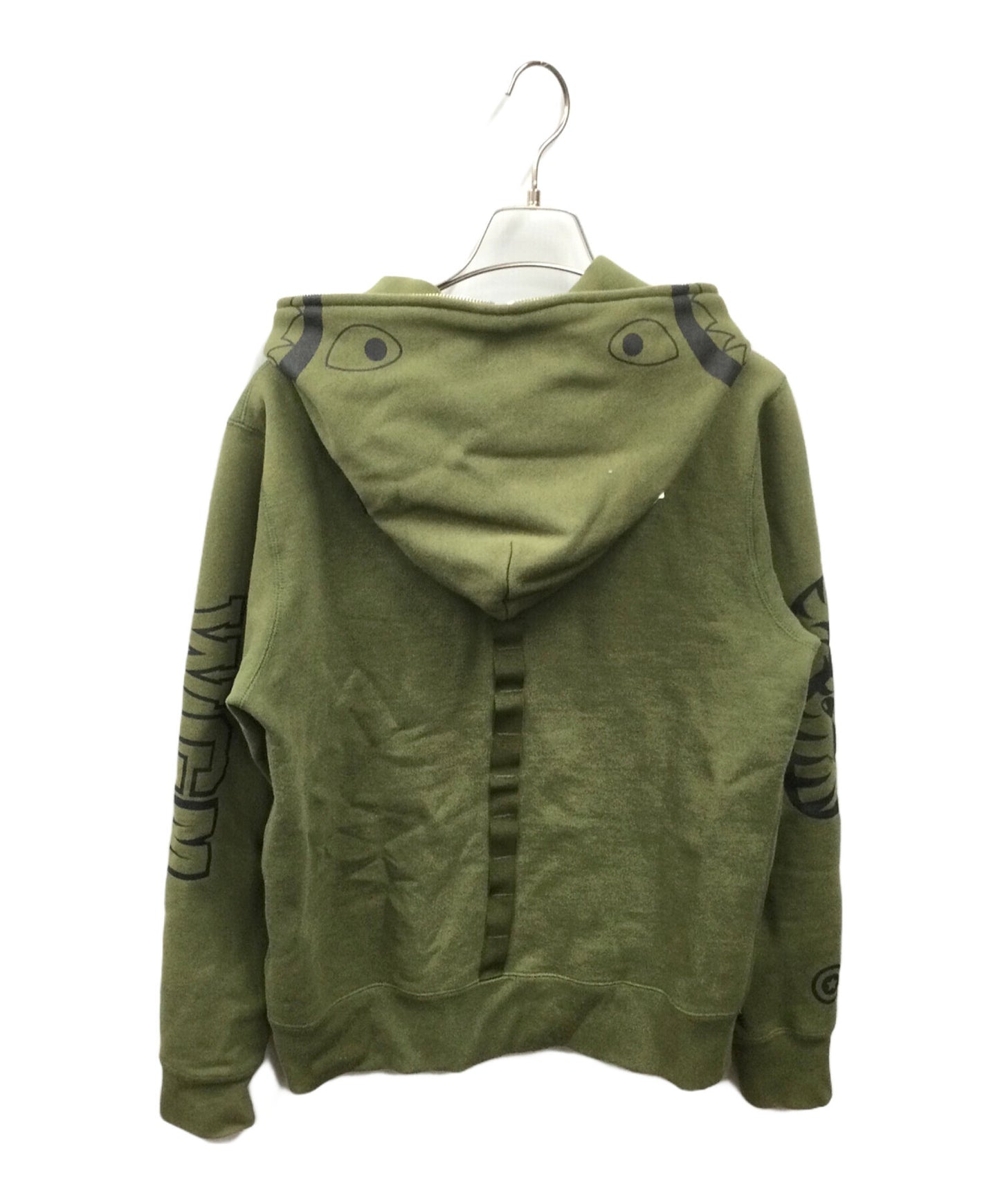 [Pre-owned] A BATHING APE military shark full zip hoodie 001zpe801009x