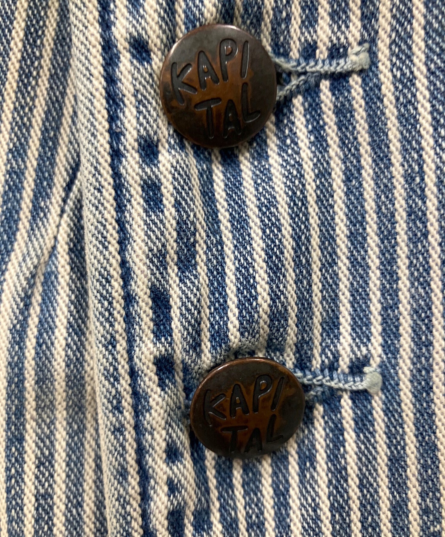 [Pre-owned] KAPITAL Vintage Finish Hickory Jacket