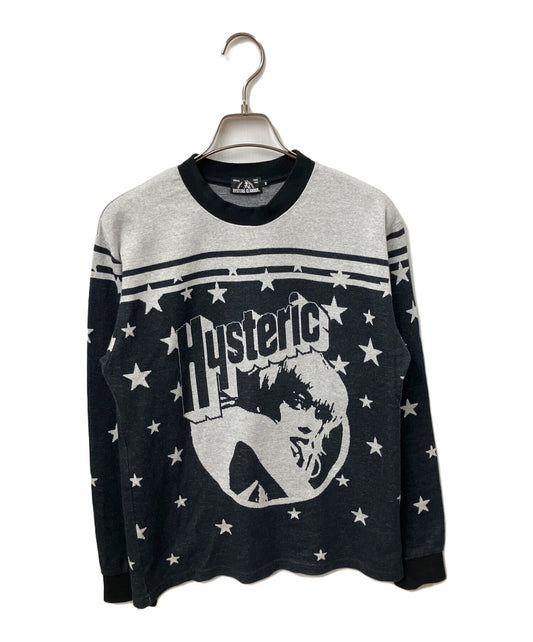 [Pre-owned] Hysteric Glamour SCATTERED STARS jacquard ribbed T-shirt 02173CL01