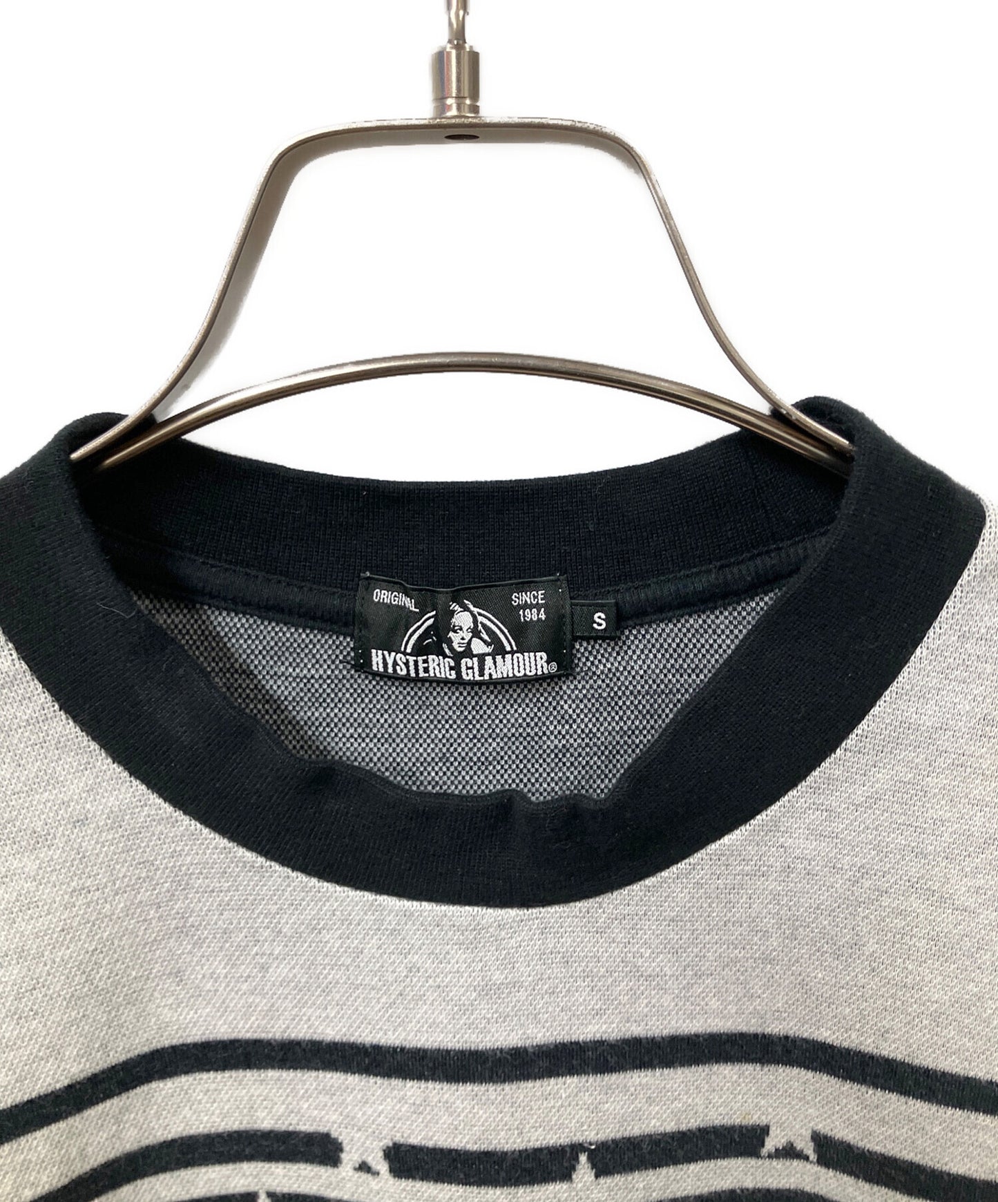 [Pre-owned] Hysteric Glamour SCATTERED STARS jacquard ribbed T-shirt 02173CL01