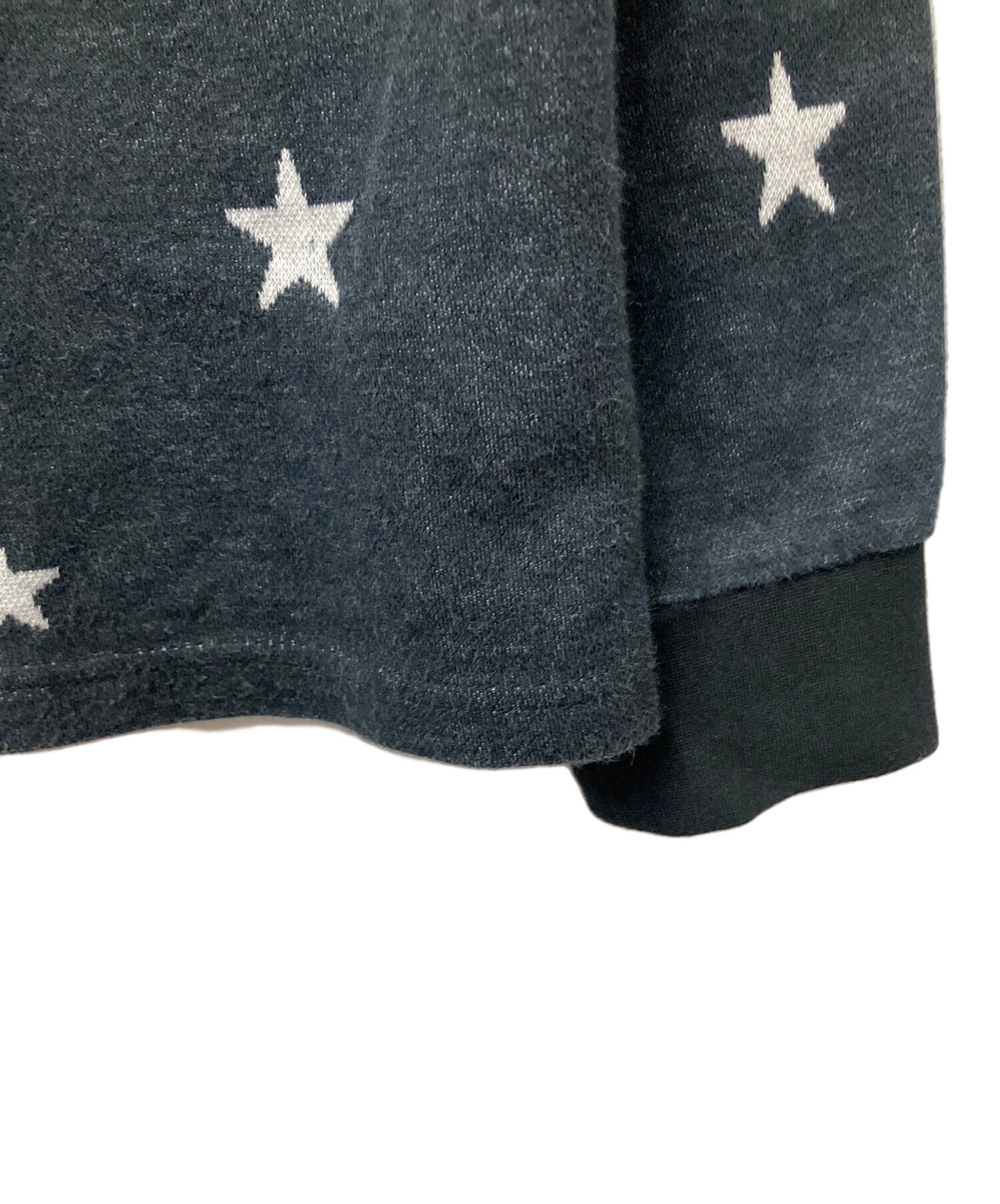 [Pre-owned] Hysteric Glamour SCATTERED STARS jacquard ribbed T-shirt 02173CL01