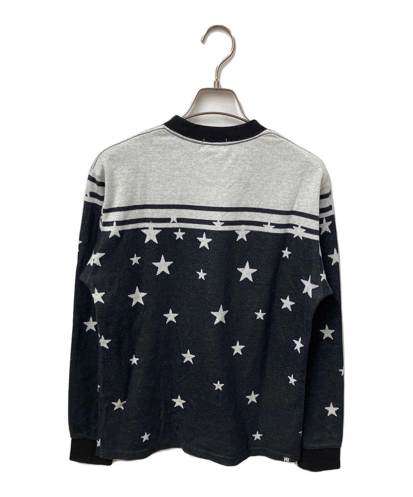 [Pre-owned] Hysteric Glamour SCATTERED STARS jacquard ribbed T-shirt 02173CL01