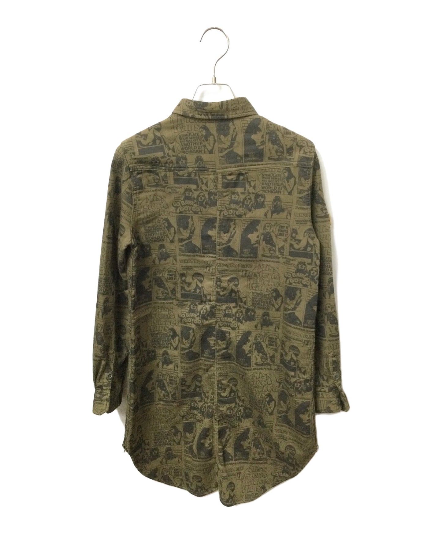[Pre-owned] Hysteric Glamour Long sleeve military SH with patch 0124A003