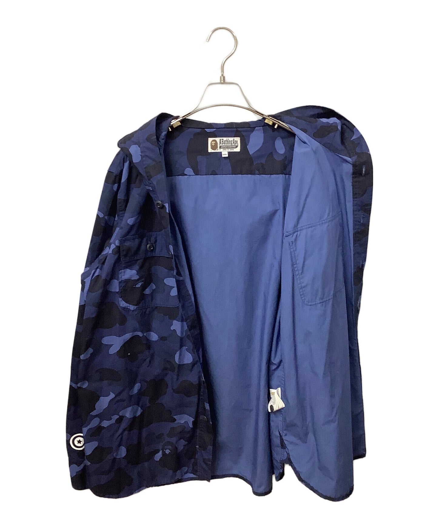 [Pre-owned] A BATHING APE Camo hooded shirt jacket. 001SHH801008M