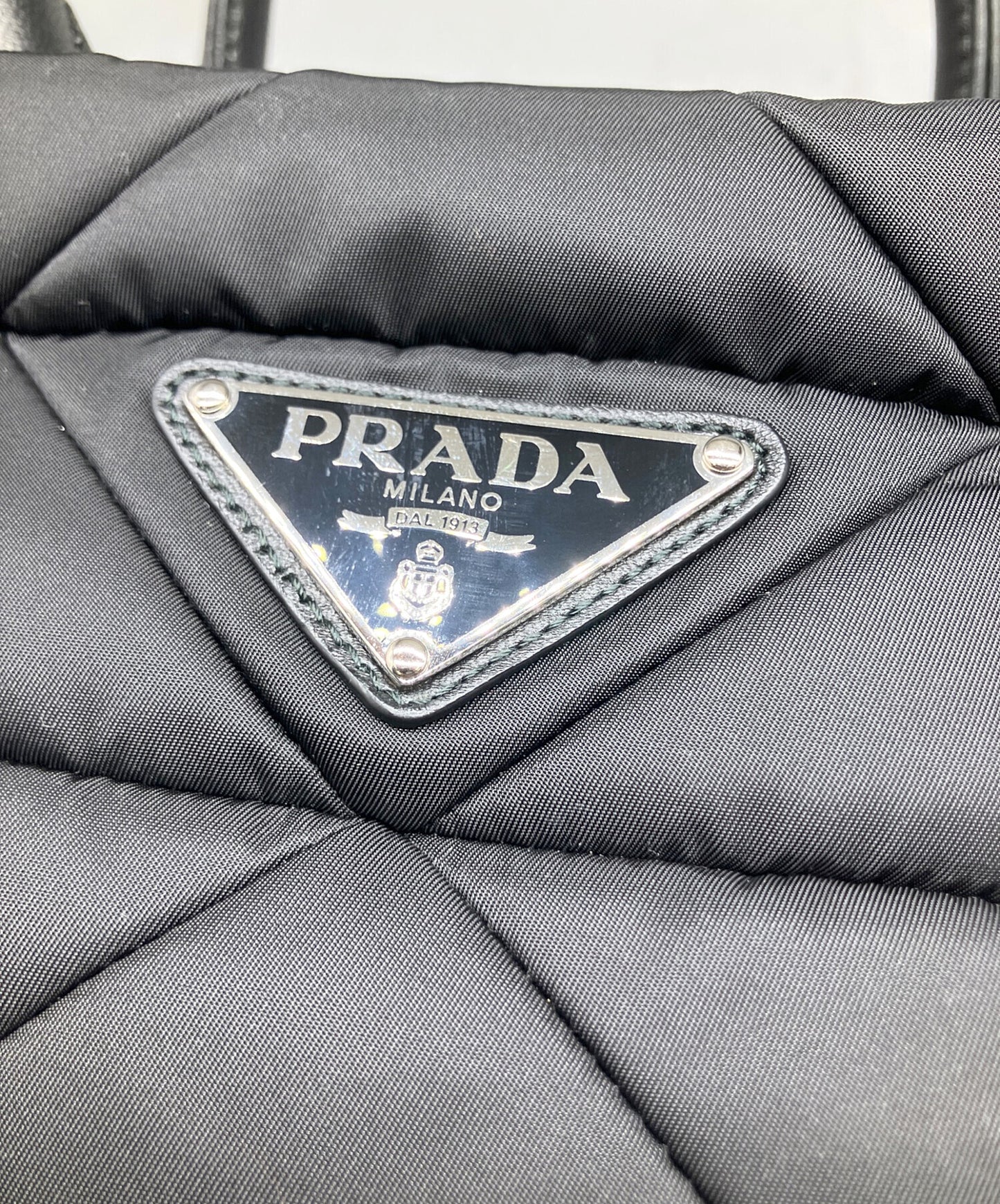 [Pre-owned] PRADA Small Padded Re-Nylon Tote Bag 1BG436