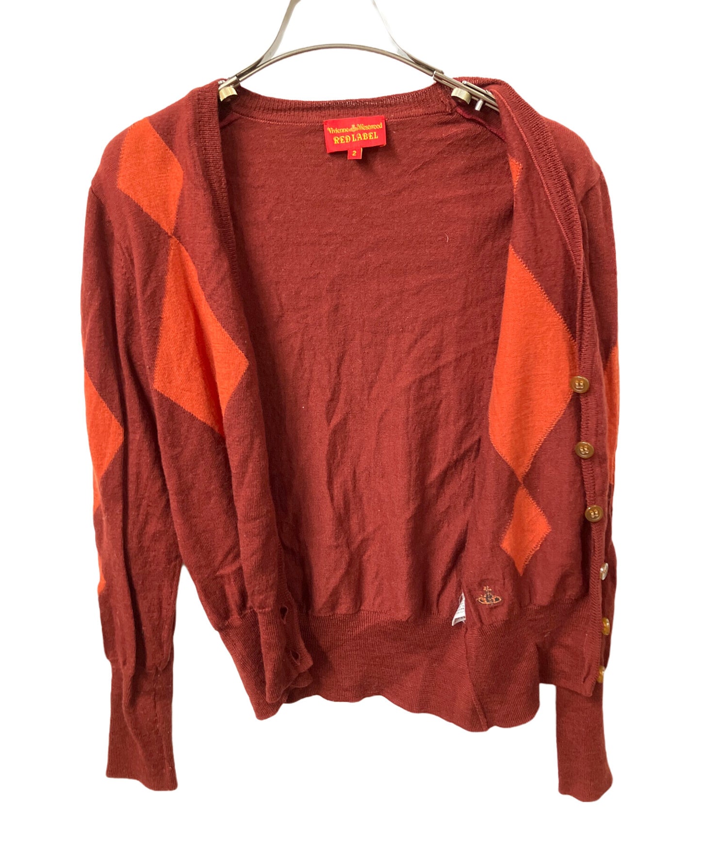 [Pre-owned] Vivienne Westwood RED LABEL Light Cardigan Red