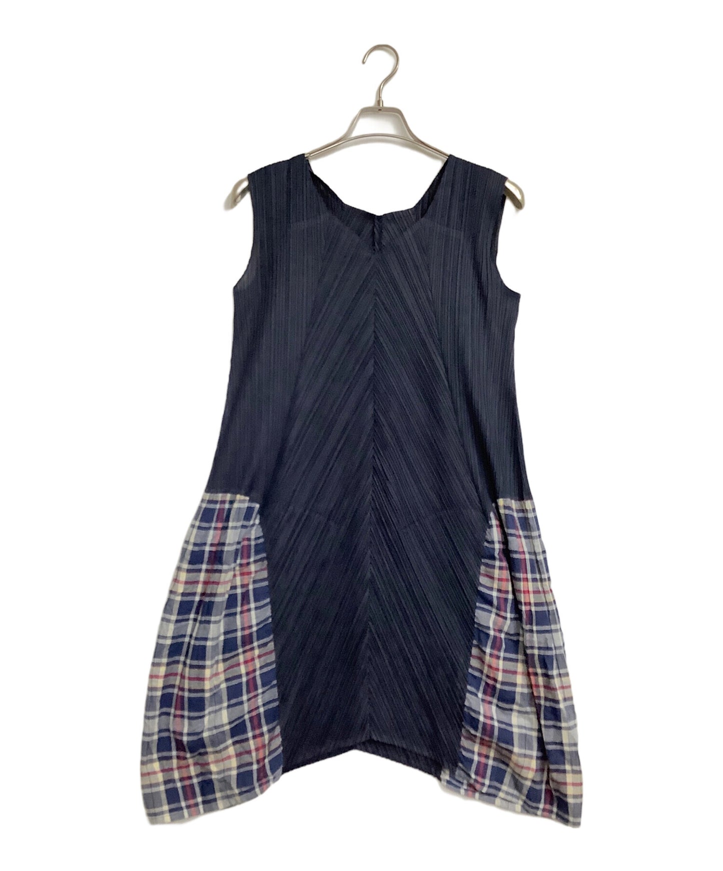 [Pre-owned] PLEATS PLEASE Sleeveless Paneled Pleated Dress PP03-JT565