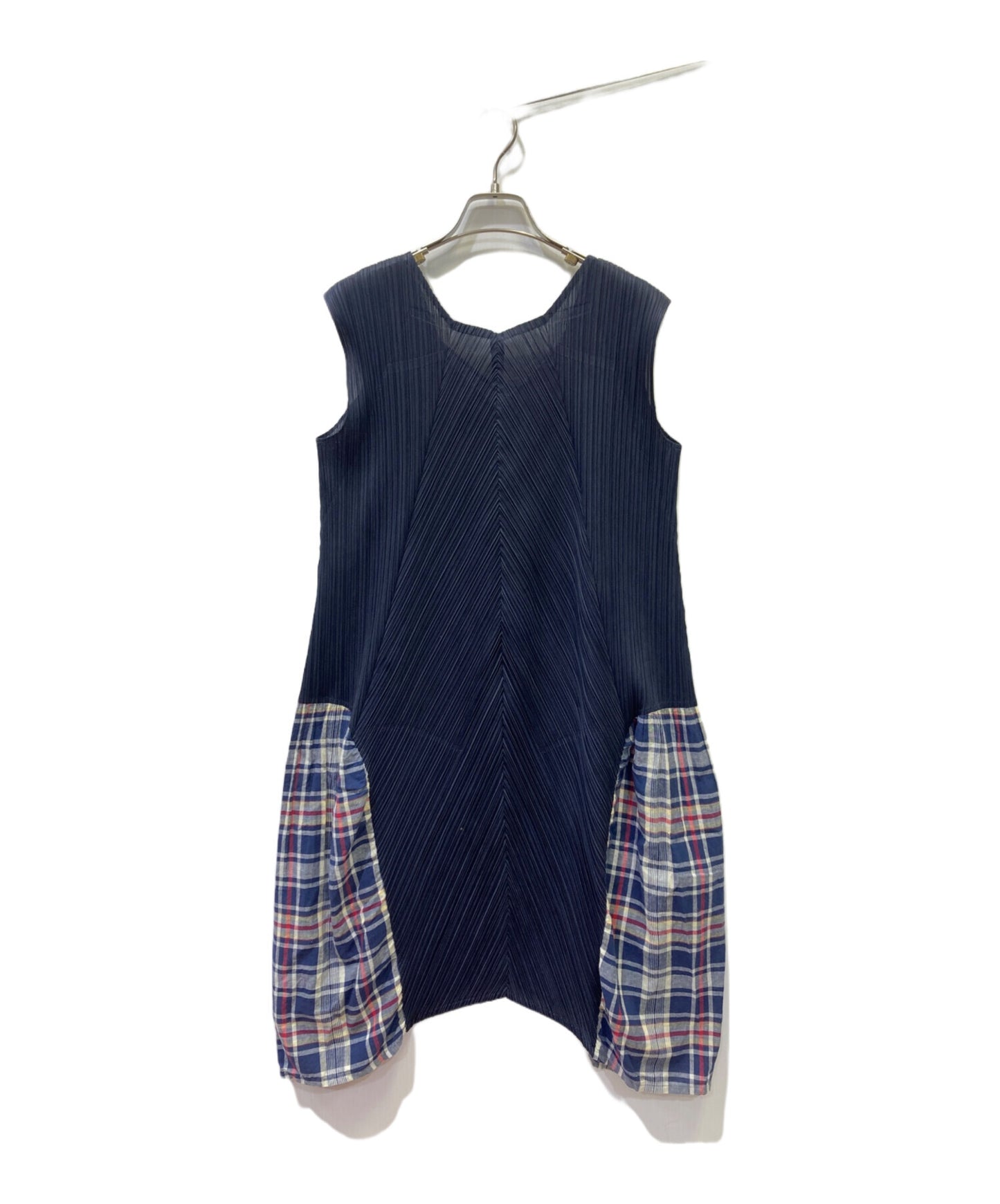 [Pre-owned] PLEATS PLEASE Sleeveless Paneled Pleated Dress PP03-JT565