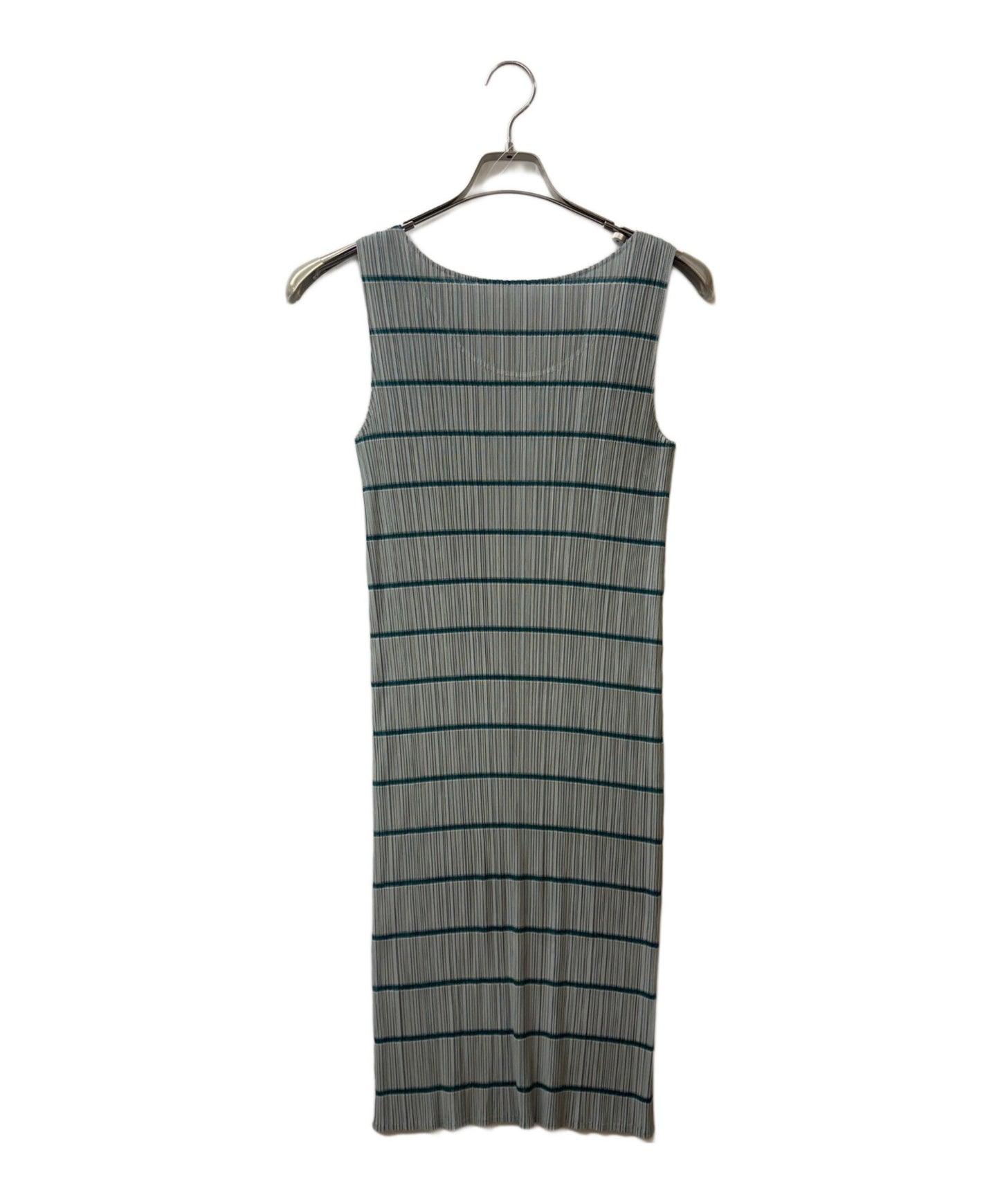 [Pre-owned] PLEATS PLEASE ISSEY MIYAKE Striped Sleeveless Pleated Dress PP31-JH774