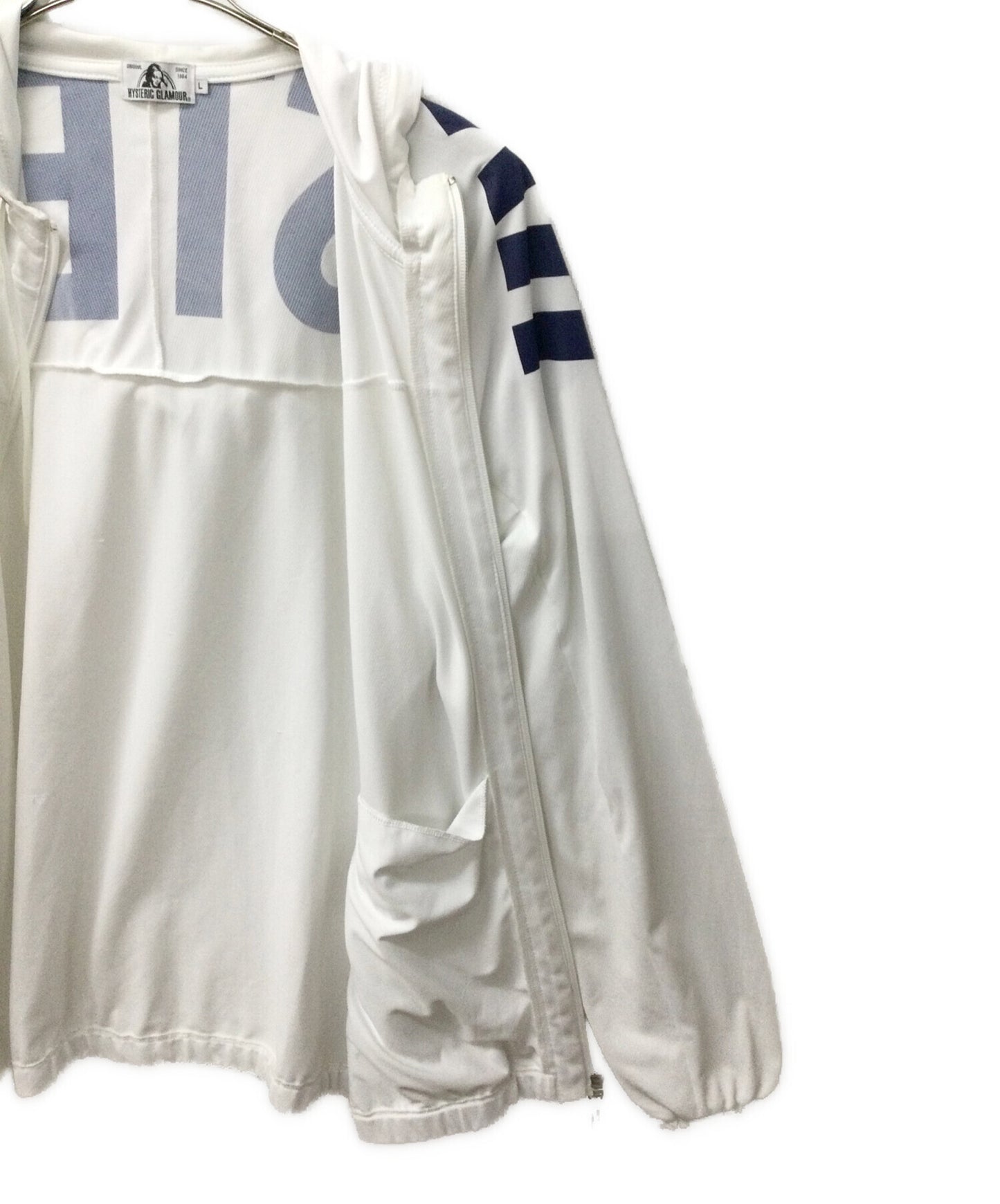 [Pre-owned] Hysteric Glamour 02182CF03 printed logo zip hoodie 02182CF03