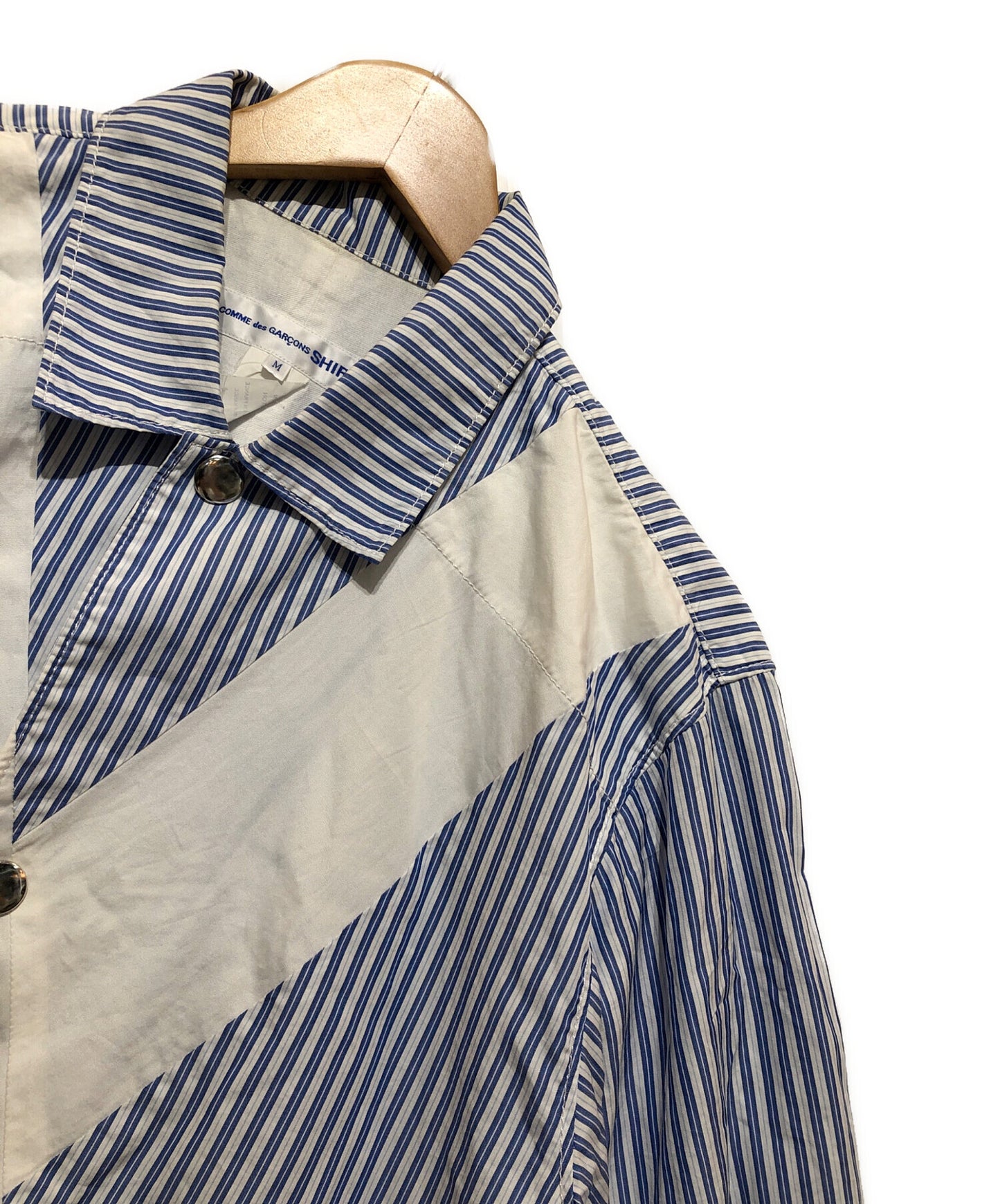 [Pre-owned] COMME des GARCONS SHIRT Panel Stripe Shirt Jacket S27165