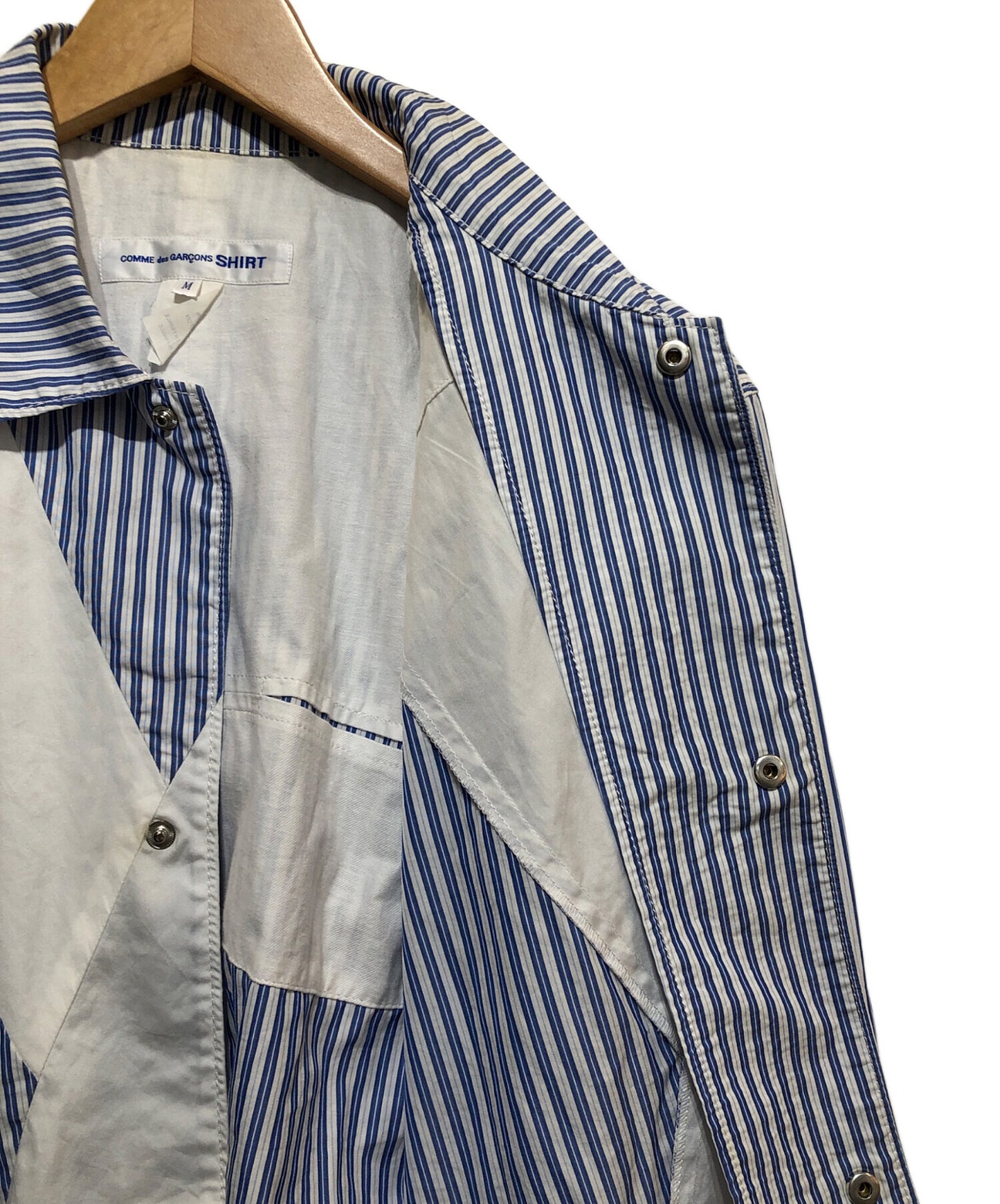 [Pre-owned] COMME des GARCONS SHIRT Panel Stripe Shirt Jacket S27165