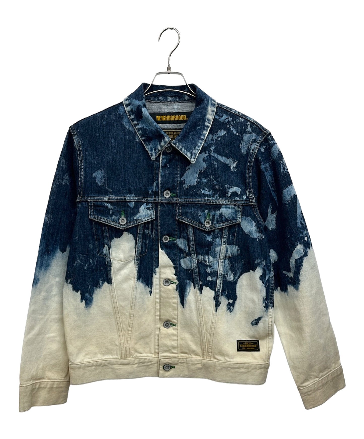 [Pre-owned] NEIGHBORHOOD Bleached Denim Jacket