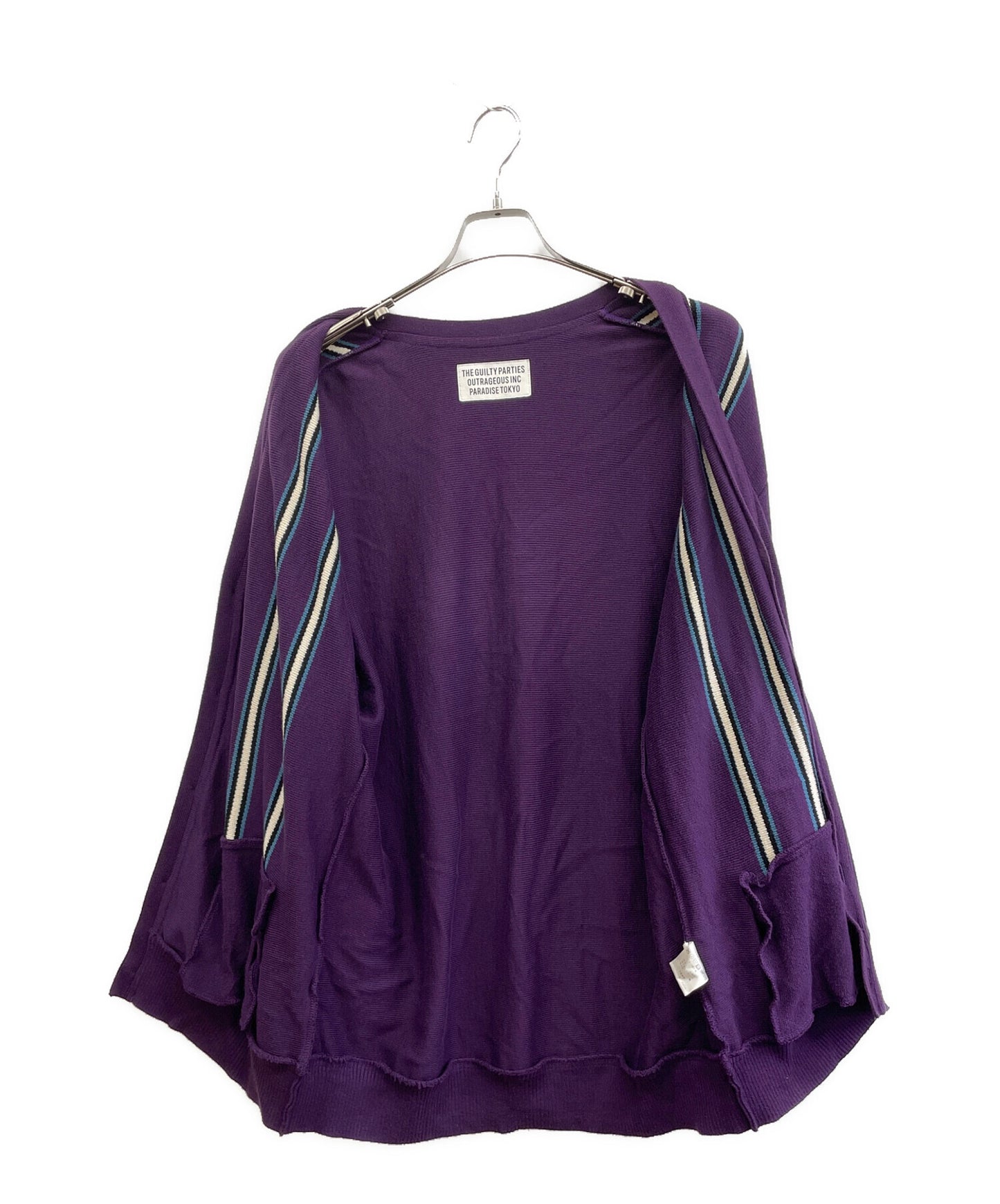 [Pre-owned] WACKO MARIA STRIPED JACQUARD KNIT CARDIGAN