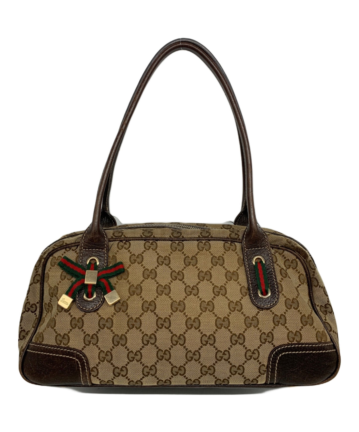 [Pre-owned] GUCCI Chery Line Printhie GG Canvas Bag 161720